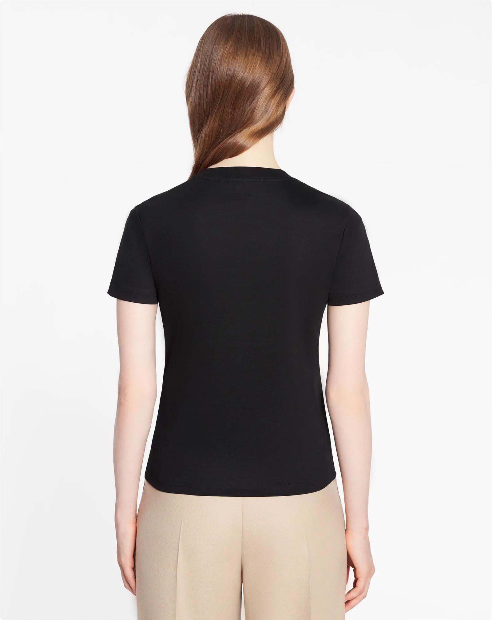 Classic fit lanvin embroidered t-shirt