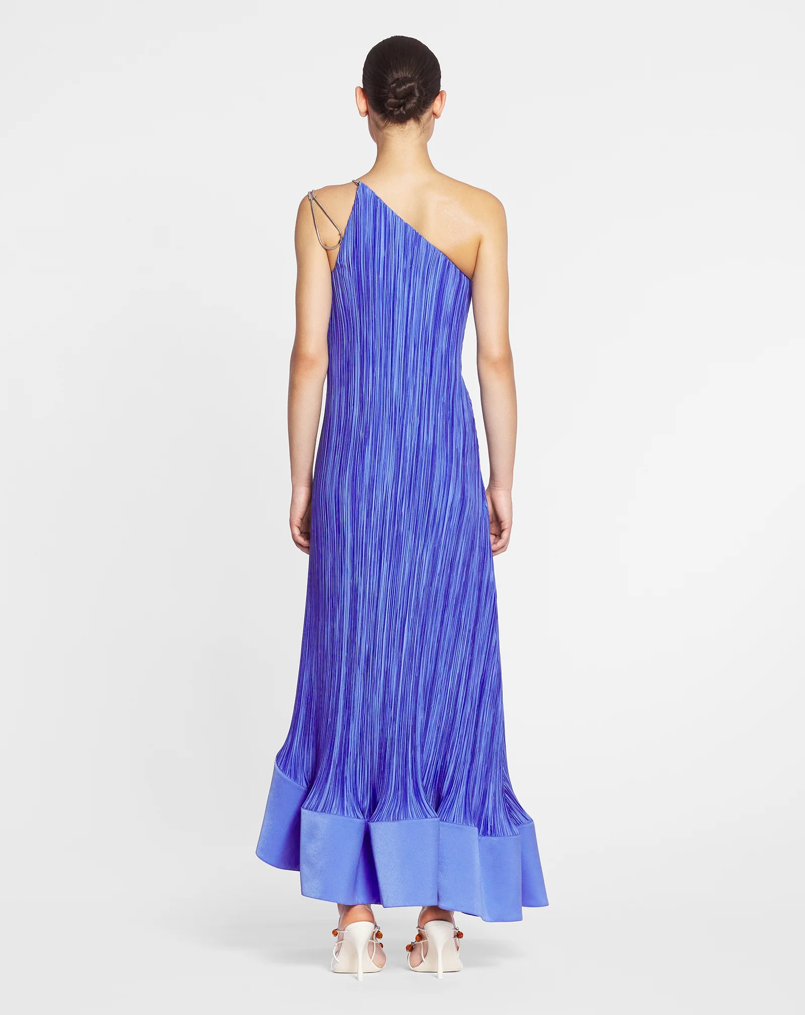 Asymmetrical pleated dress