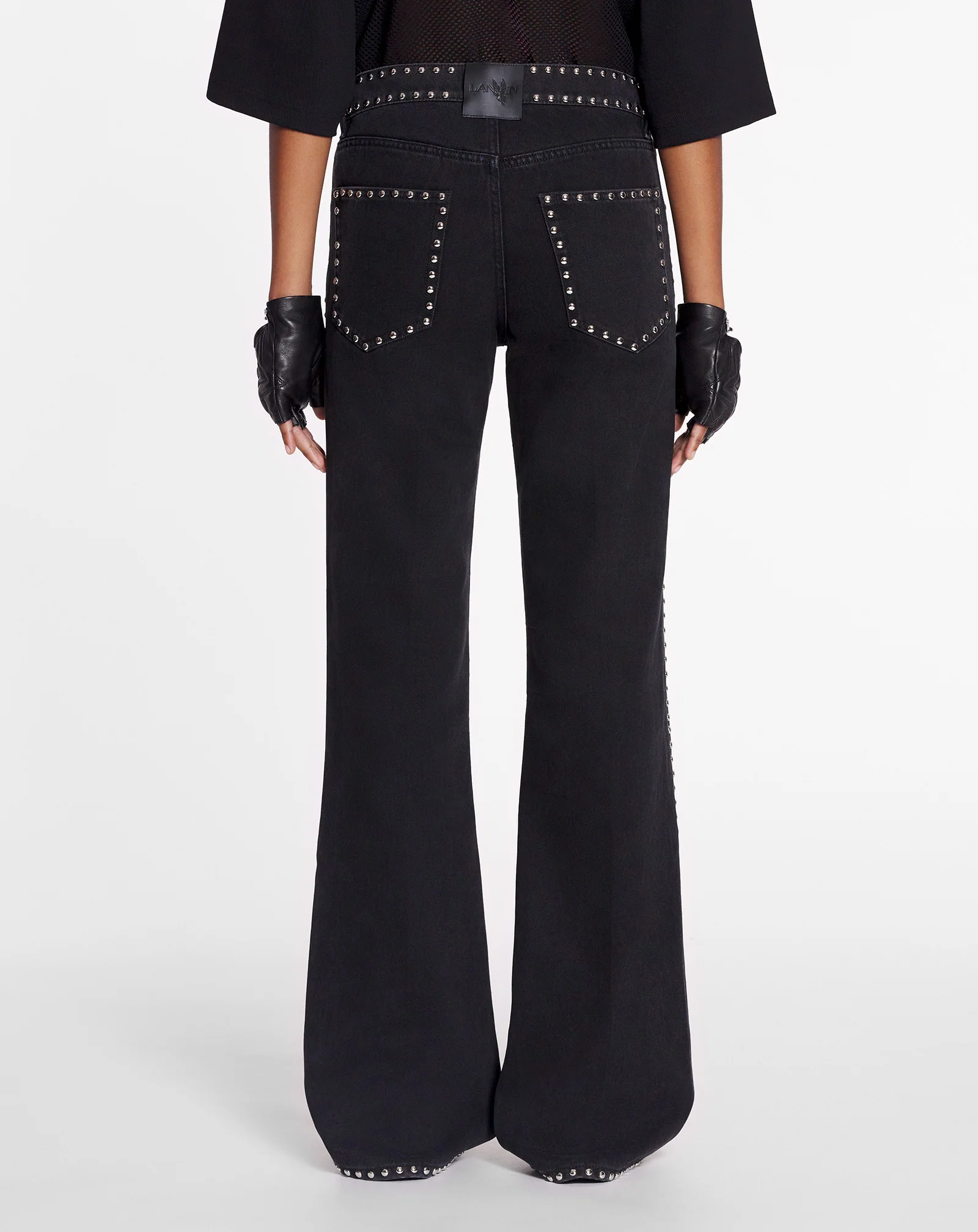 Lanvin x future flared pants with studs for women