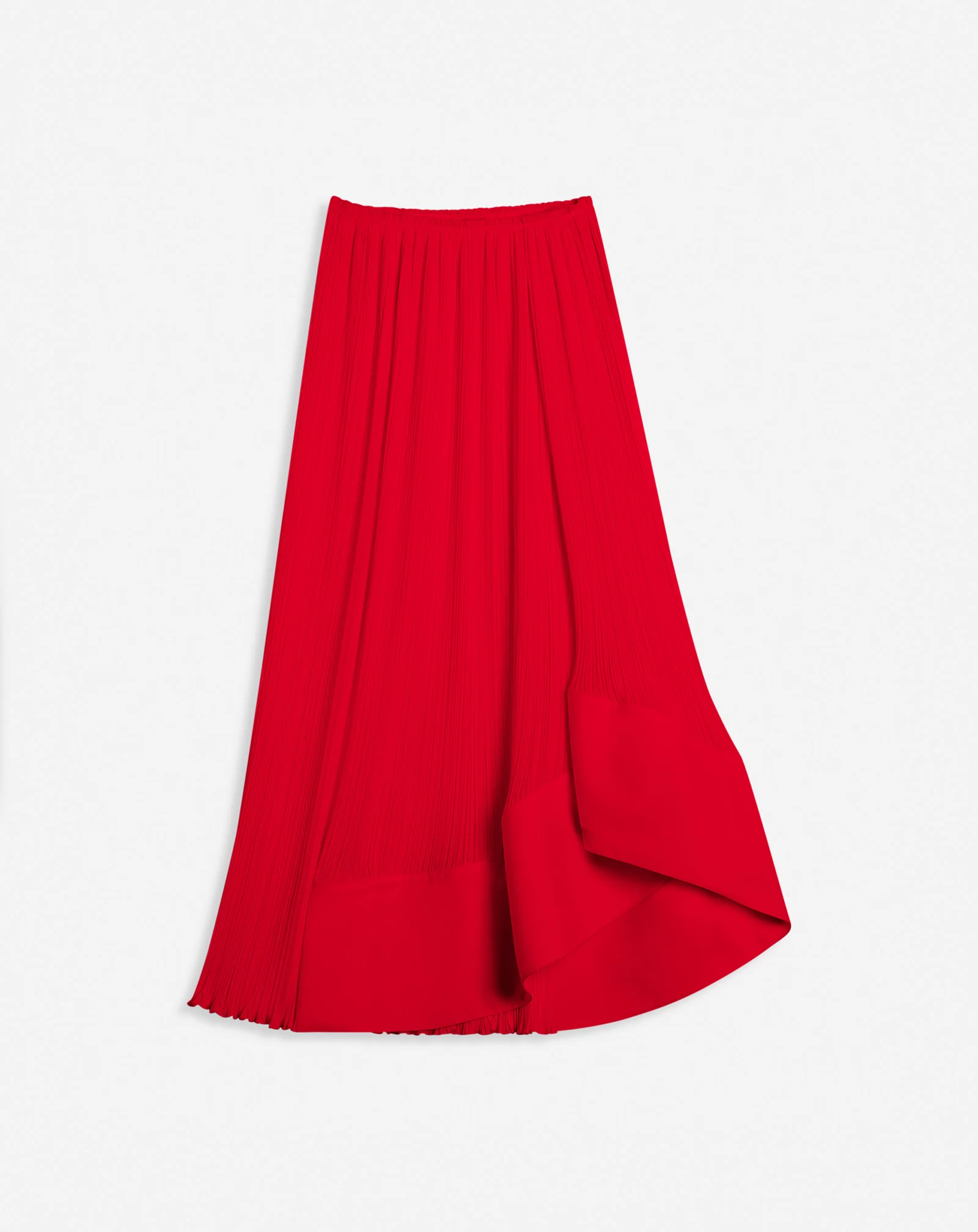 Pleated midi skirt