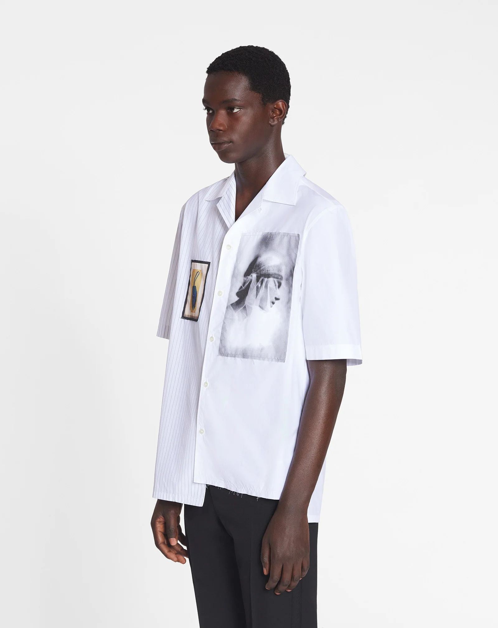 Asymmetrical shirt archives print