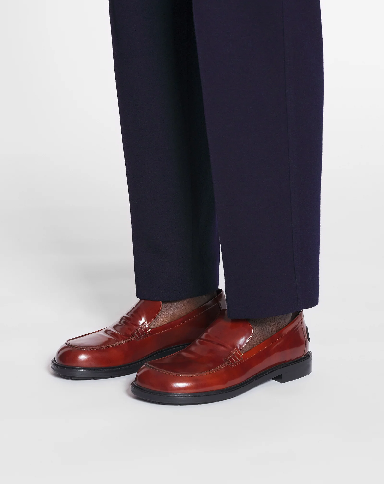 Spinto loafers in smooth leather