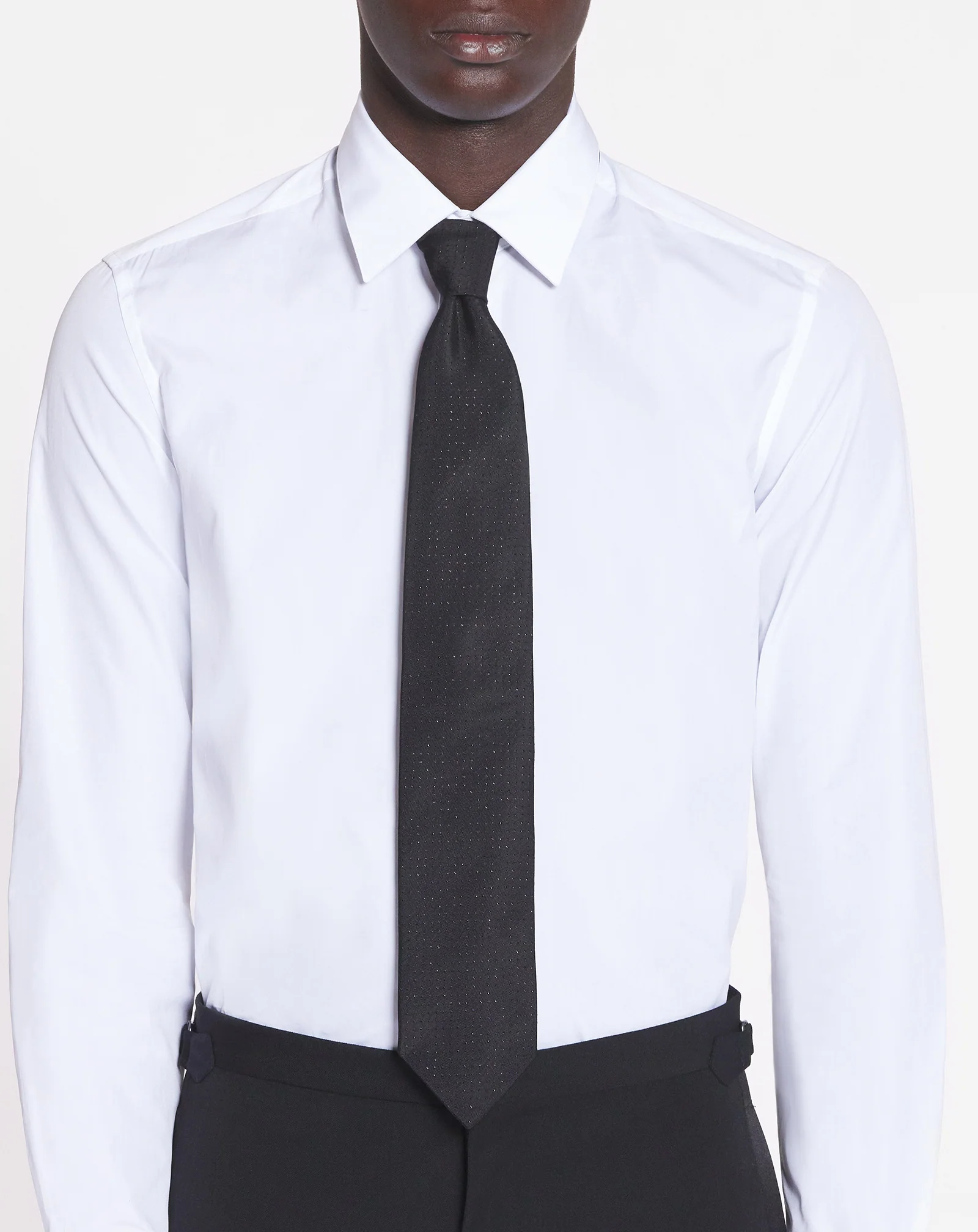 Lanvin tie in sparkly satin