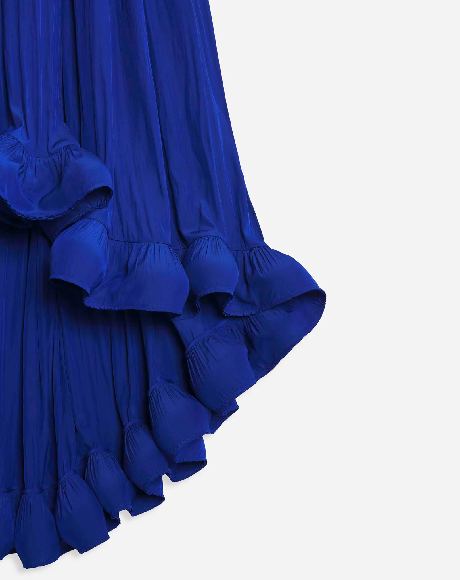 Long charmeuse tribute dress