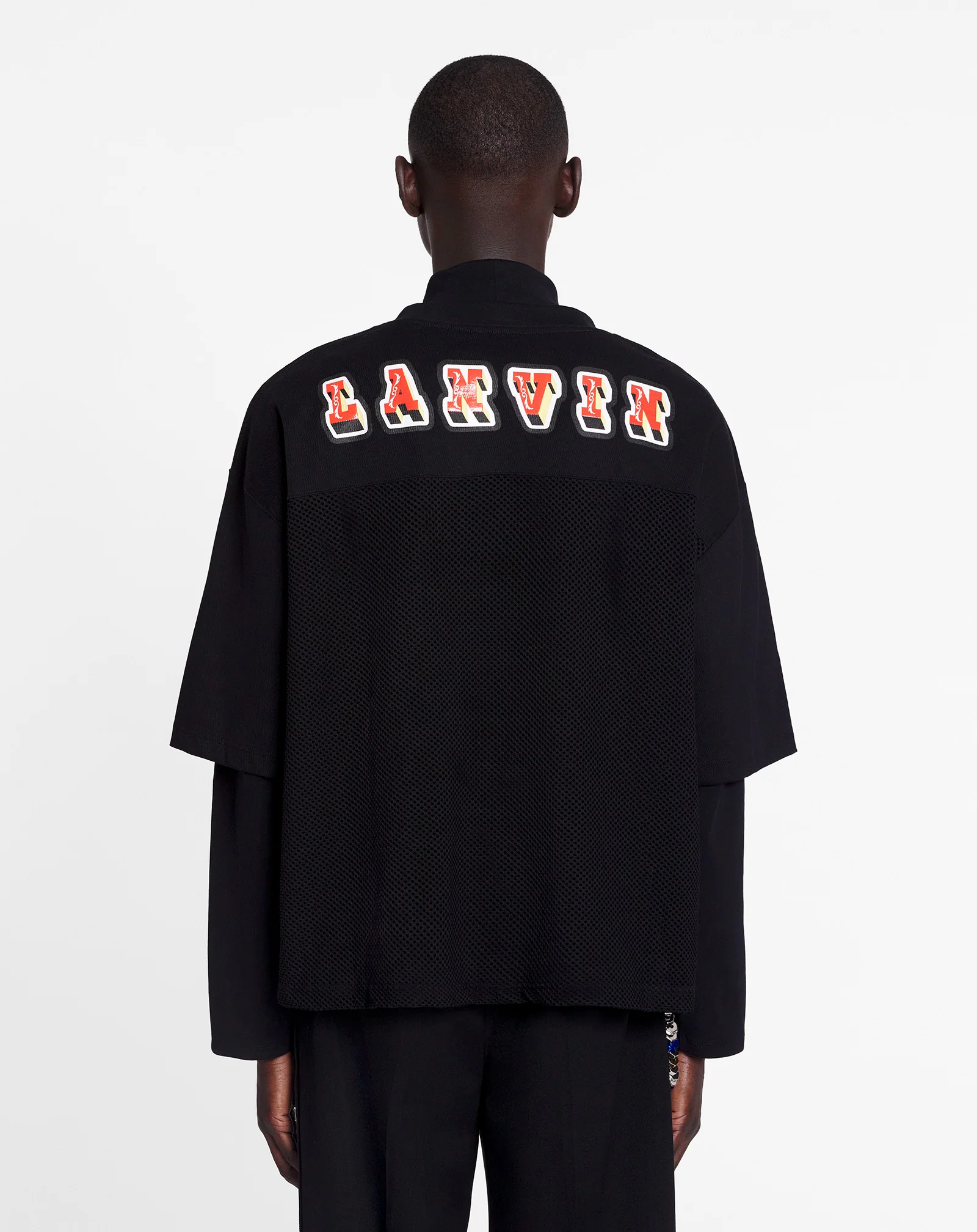 Lanvin x future loose-fit mesh t-shirt