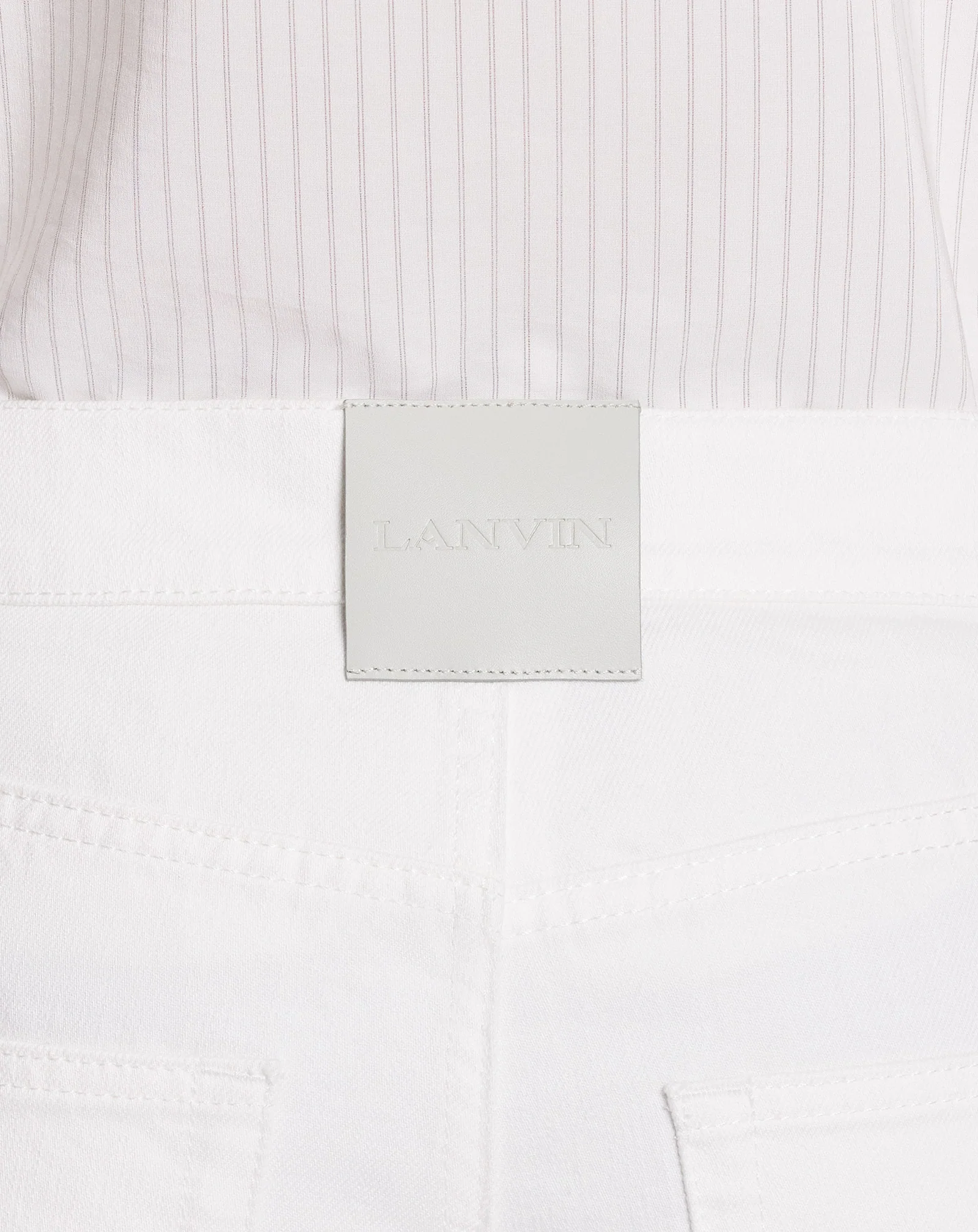 Straight-leg denim pants