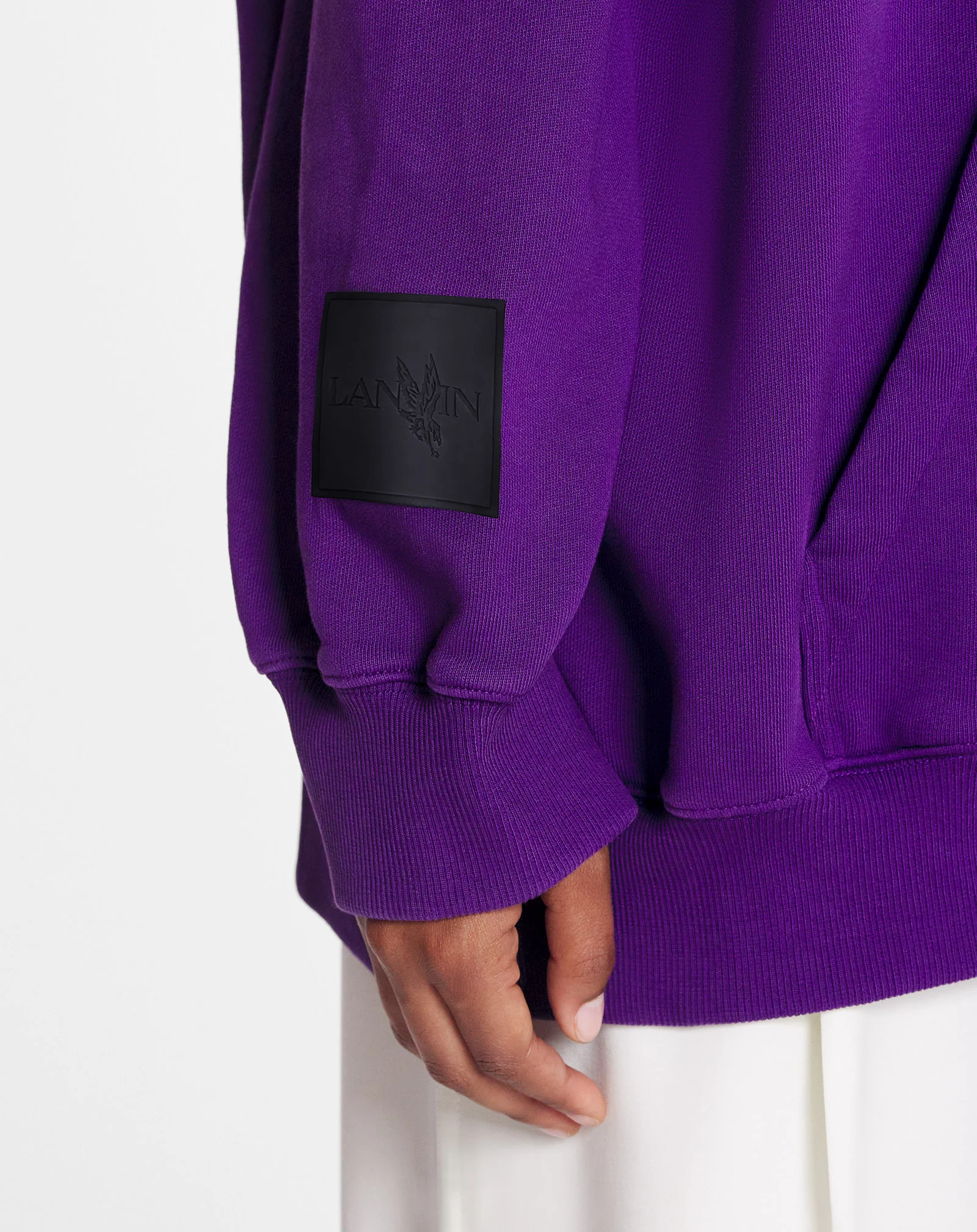 Lanvin x future unisex baggy hoodie with eagle print