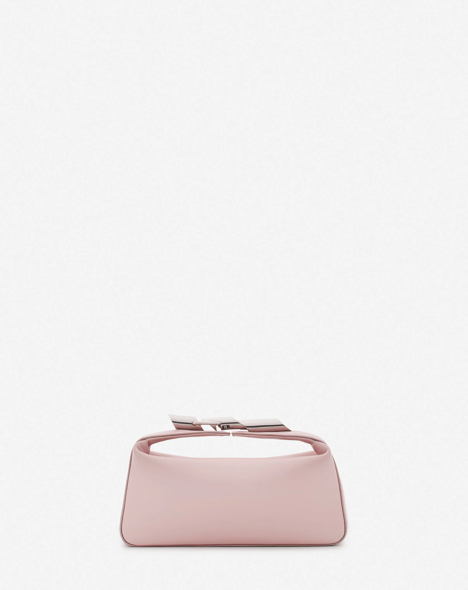 Haute séquence leather clutch bag