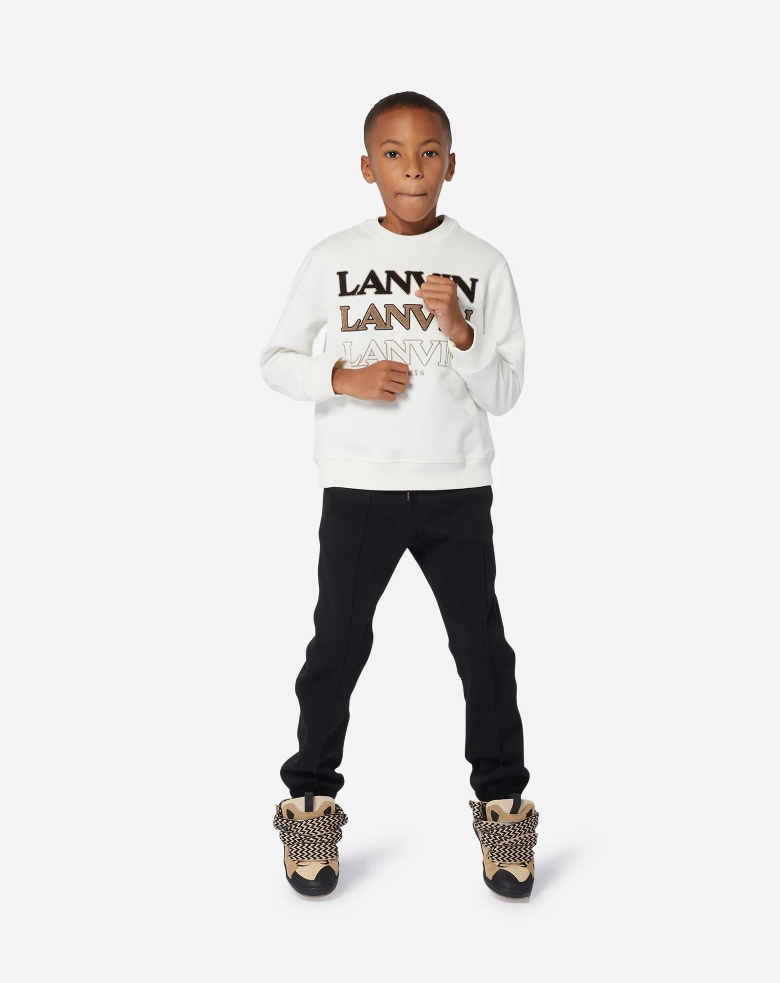 Round-neck logo sweatshirt