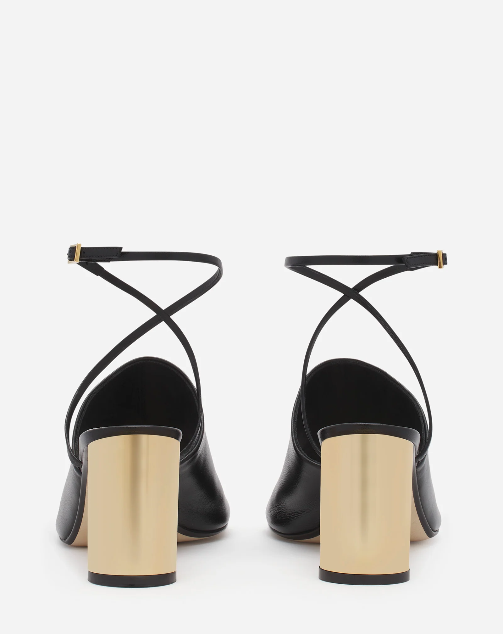 Leather sequence by lanvin chunky heeled sandals