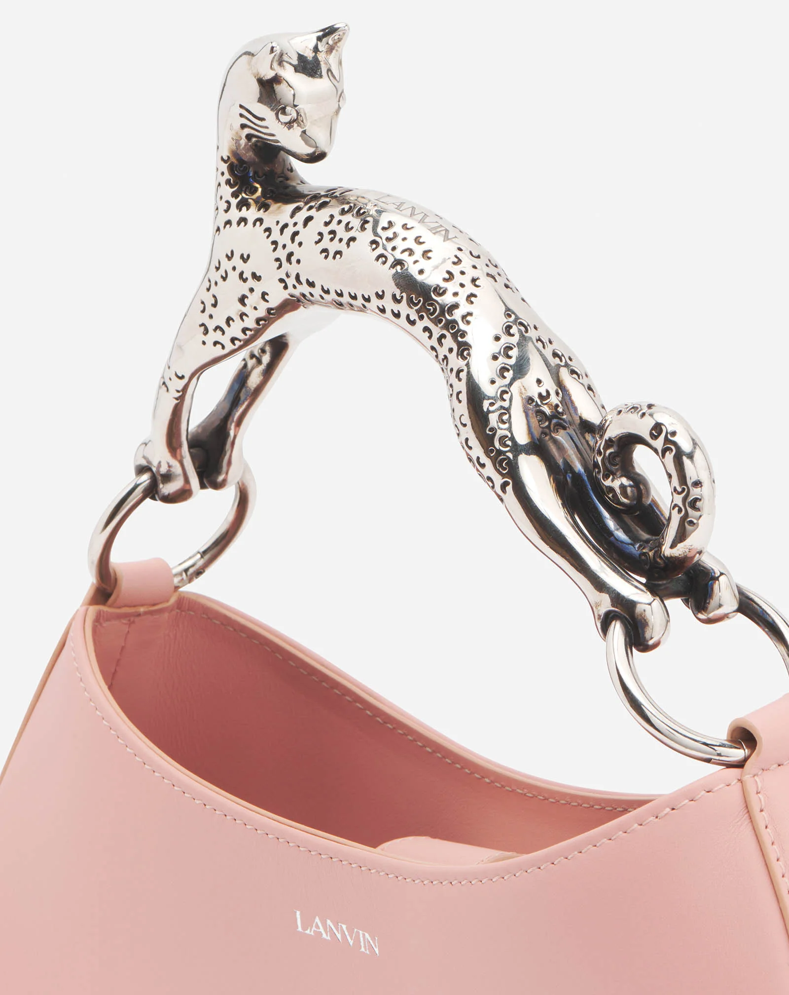 Hobo cat leather bag