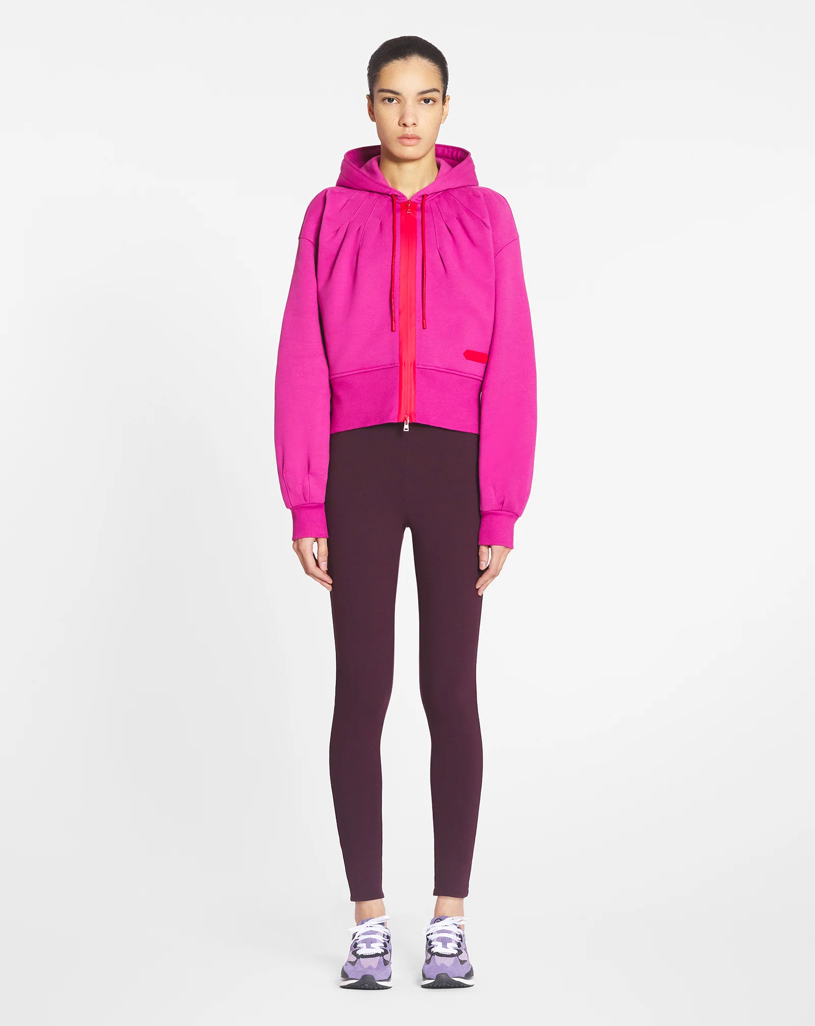 Sportswear zipped hoodie