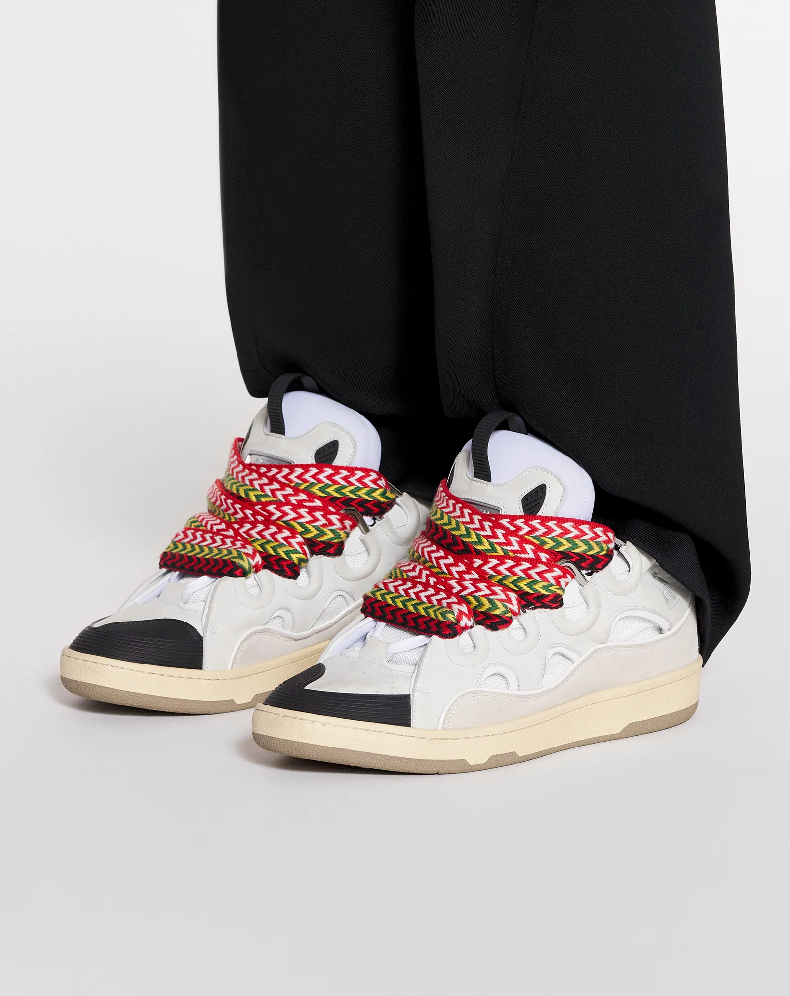 Curb leather sneakers