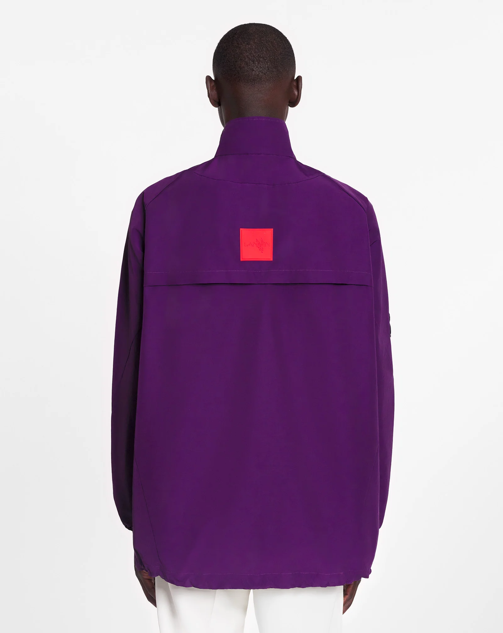 Lanvin x future windbreaker with zipper and emblems