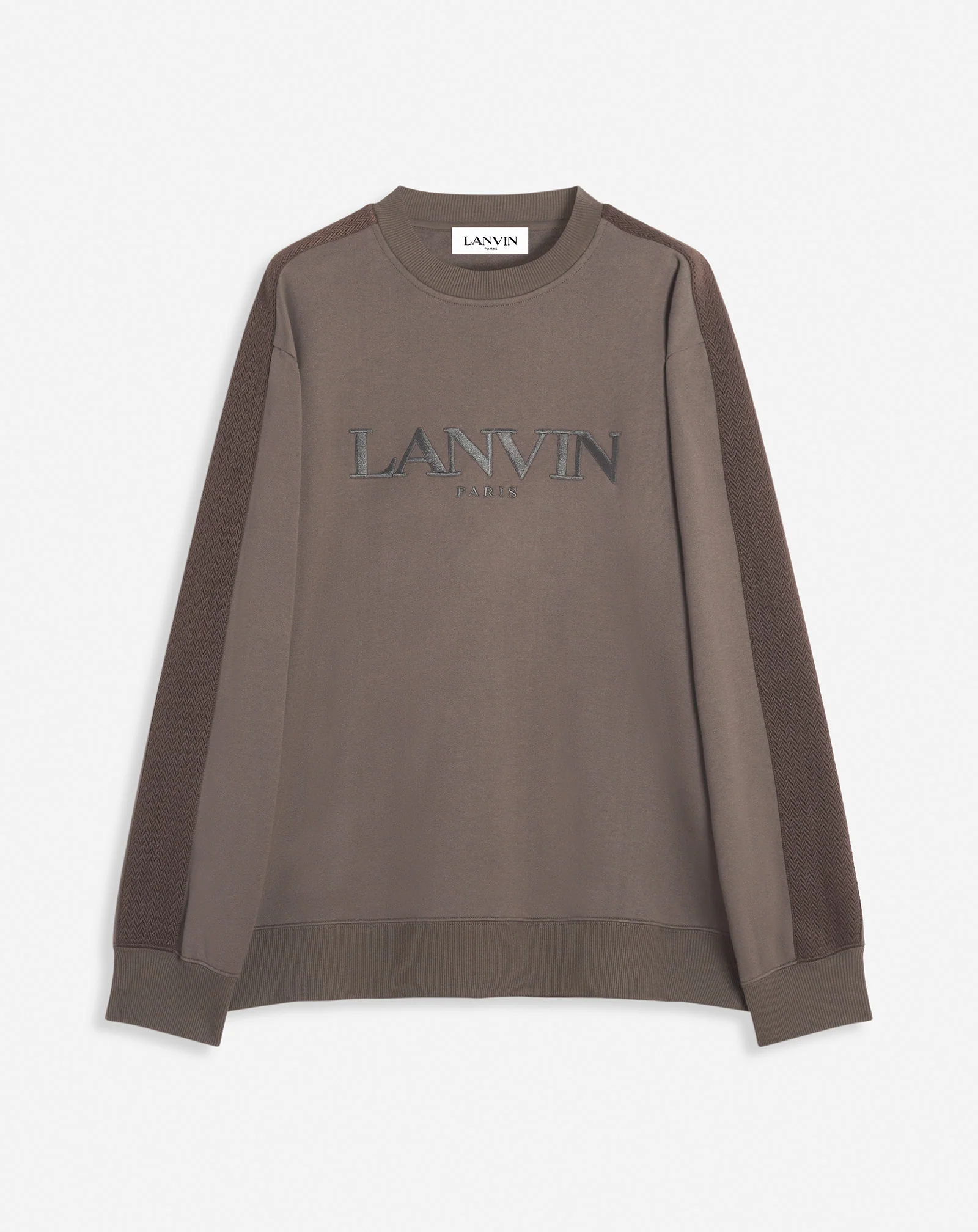 Curb side lanvin embroidered loose-fitting sweatshirt