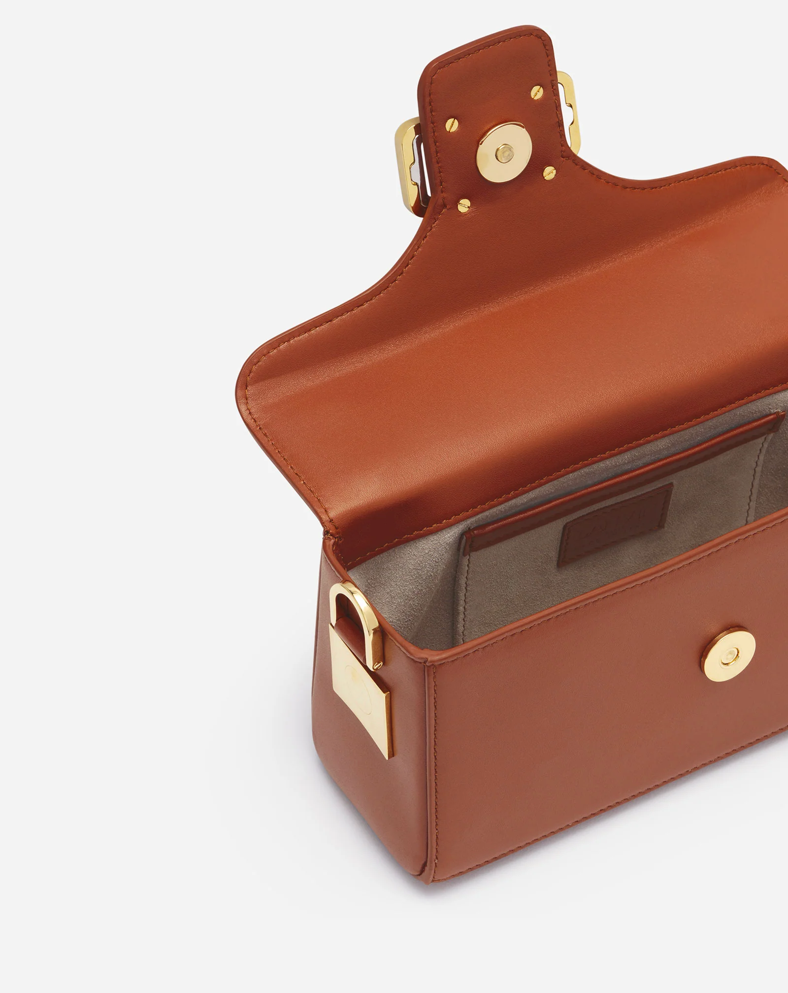 Nano pencil cat leather bag