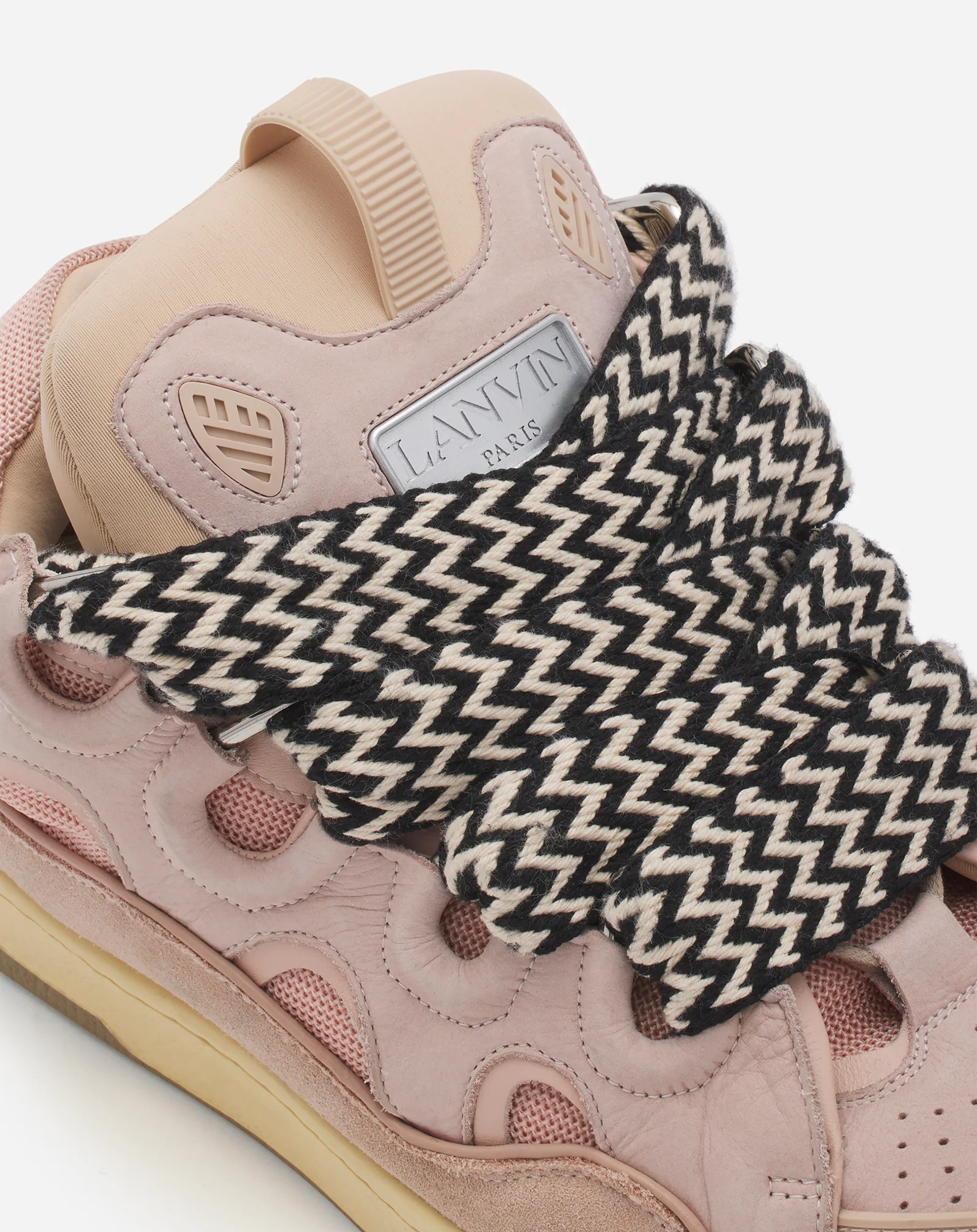 Curb leather sneakers