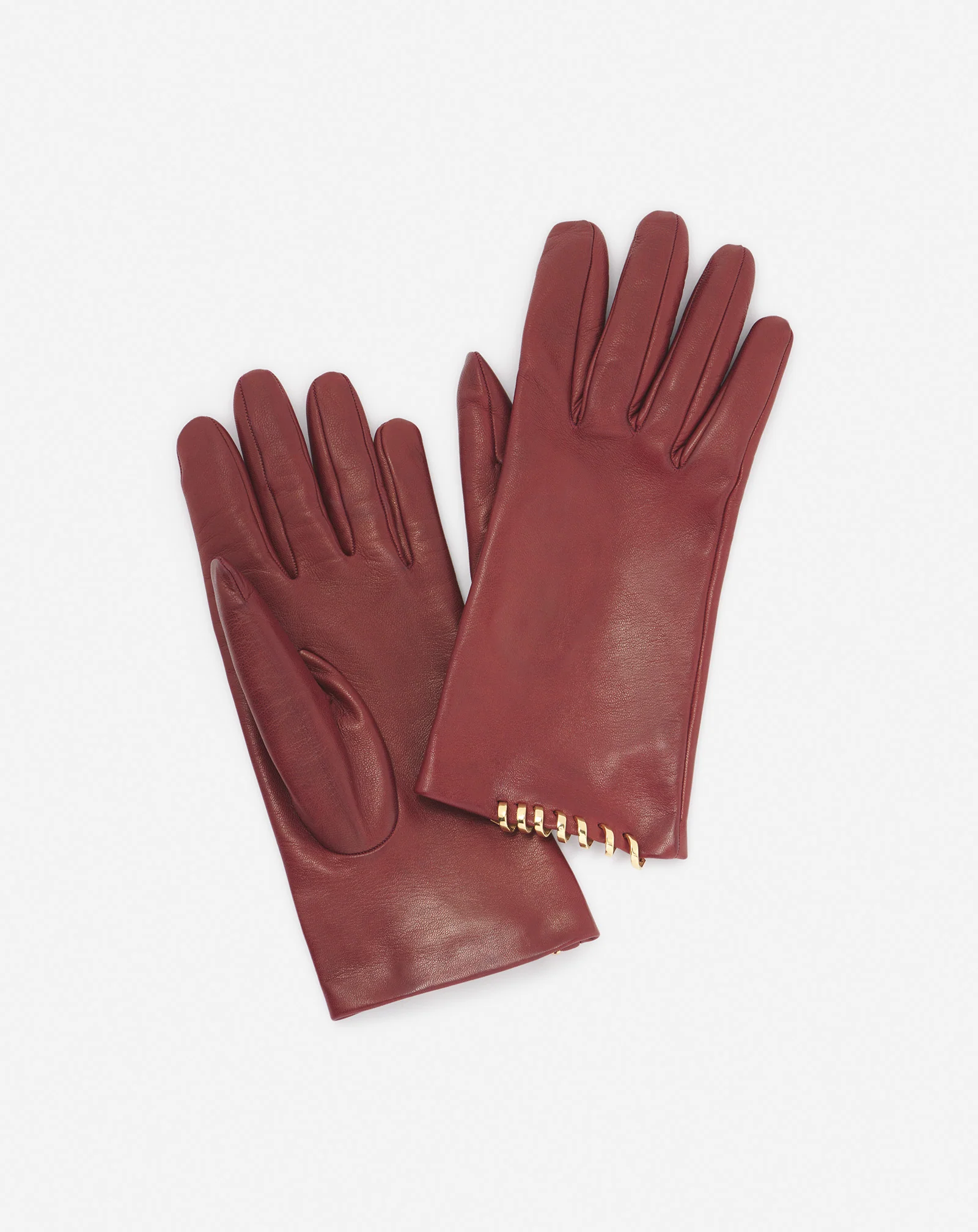 Melodie by lanvin leather gloves