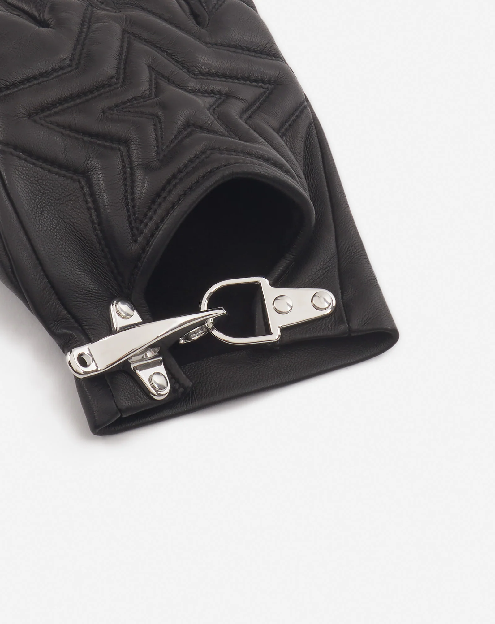 Lanvin x future quilted leather mittens