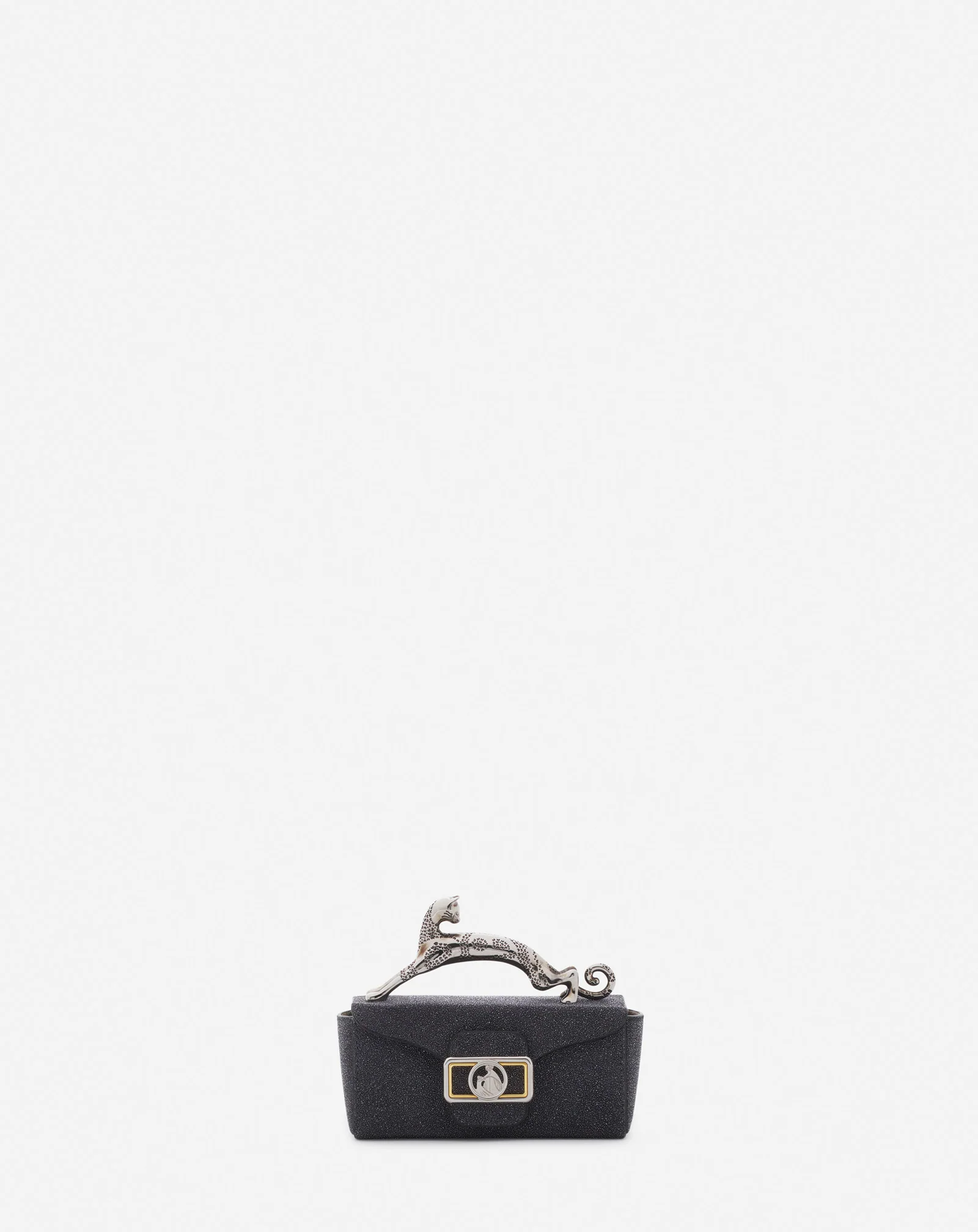 Micro pencil cat bag in suede