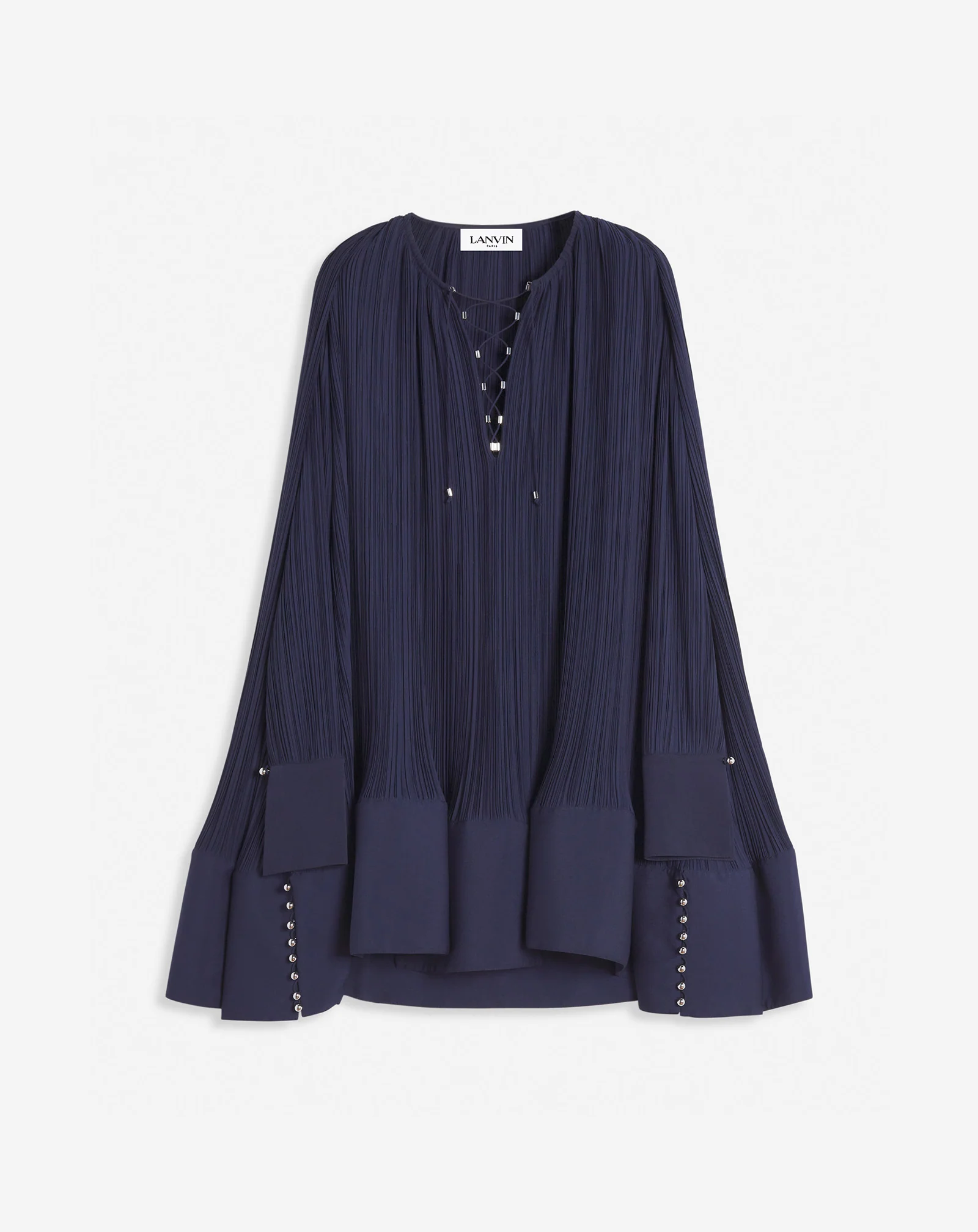 Flared pleated dress