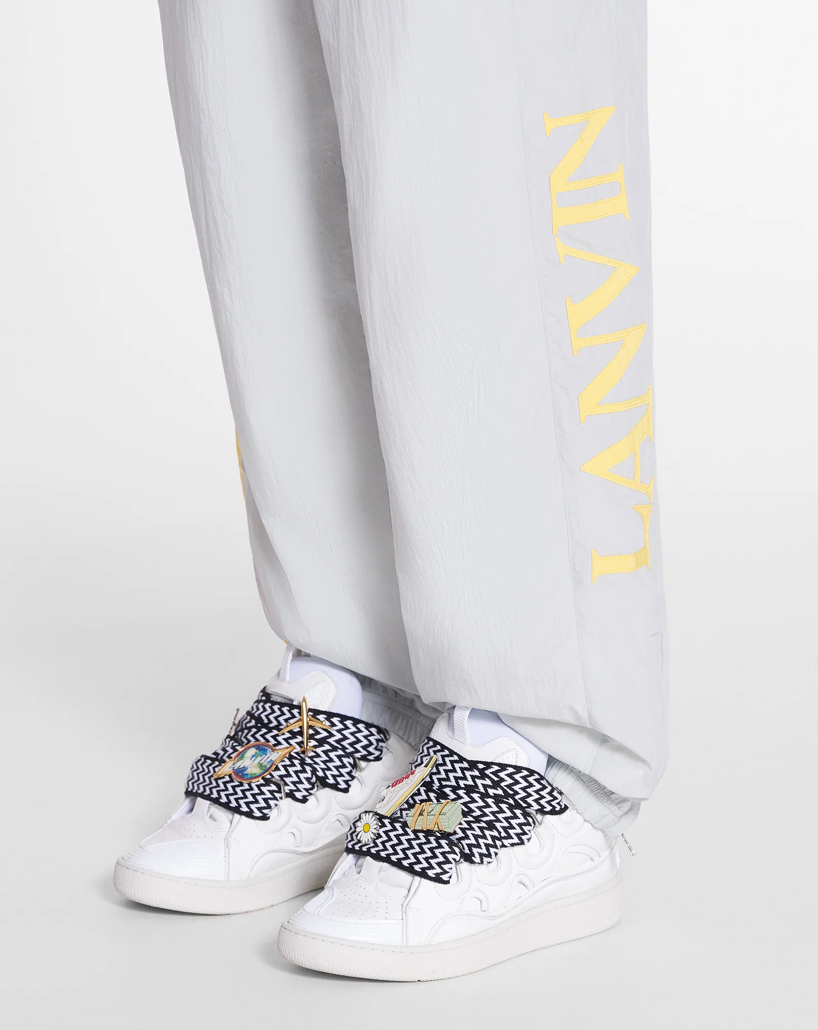 Lanvin x future jogging pants with contrasting stripes