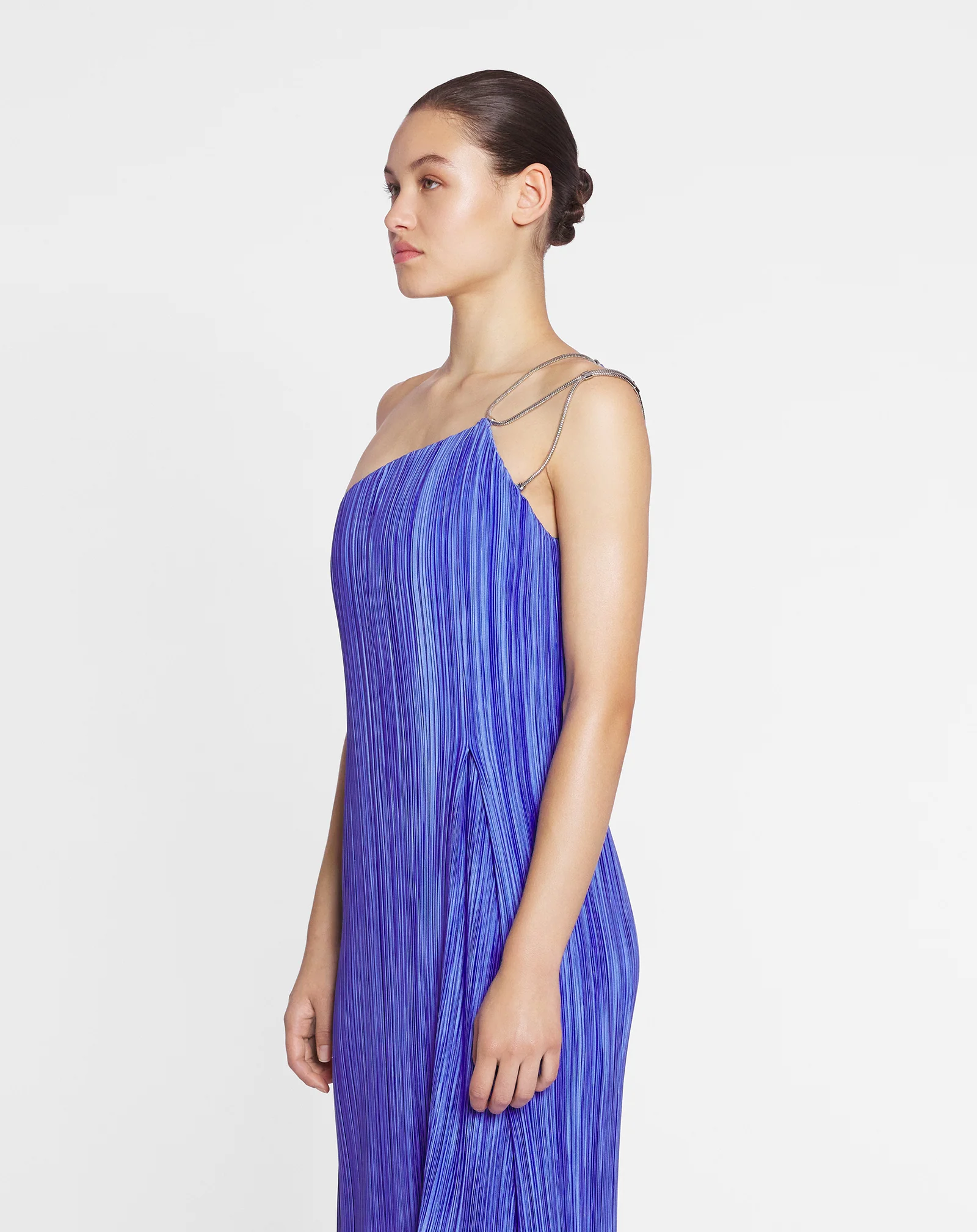 Asymmetrical pleated dress