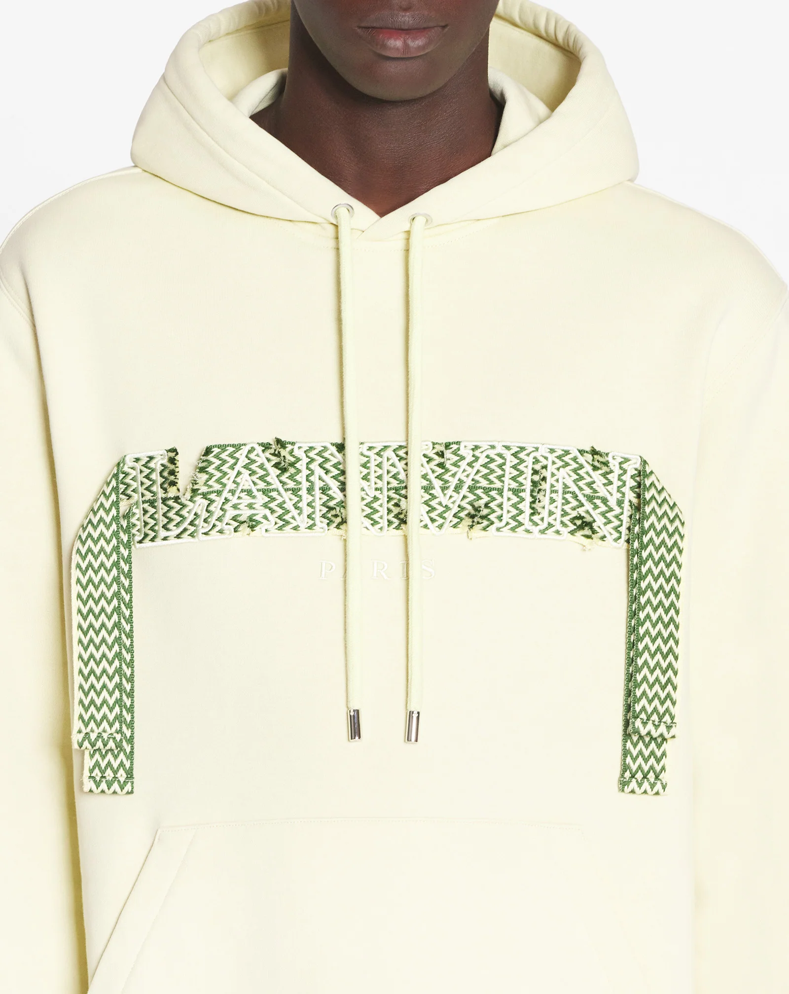 Lanvin curb lace loose-fit hoodie