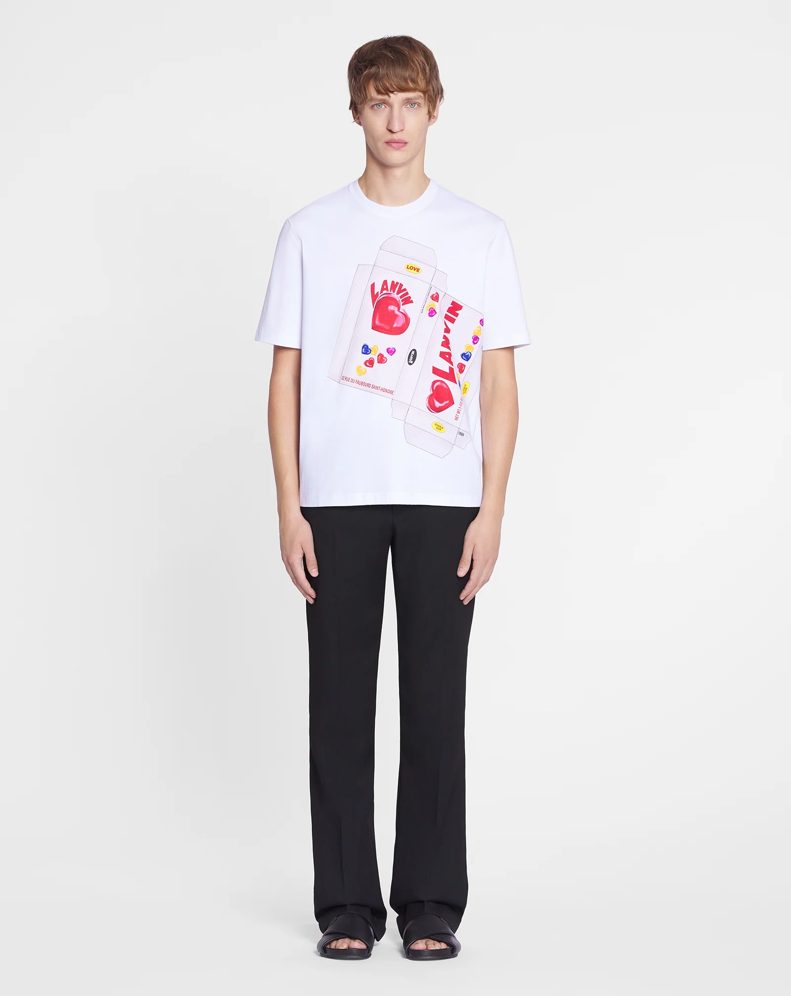 Lanvin candy print straight fit t-shirt