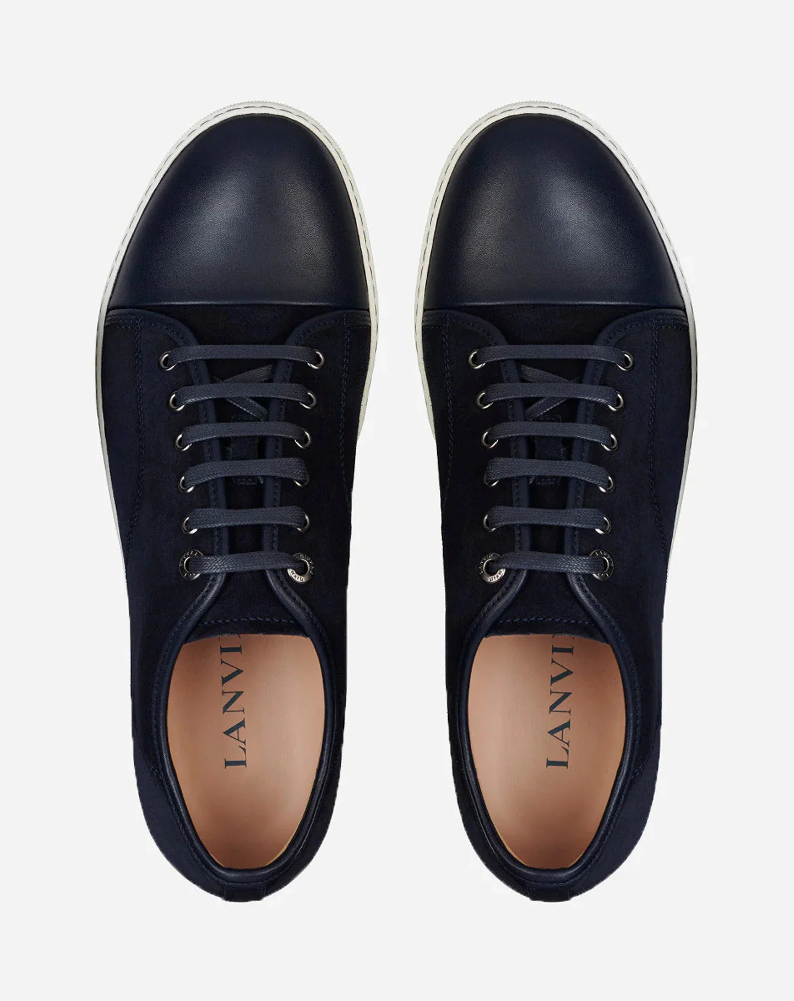 Dbb1 leather and suede sneakers