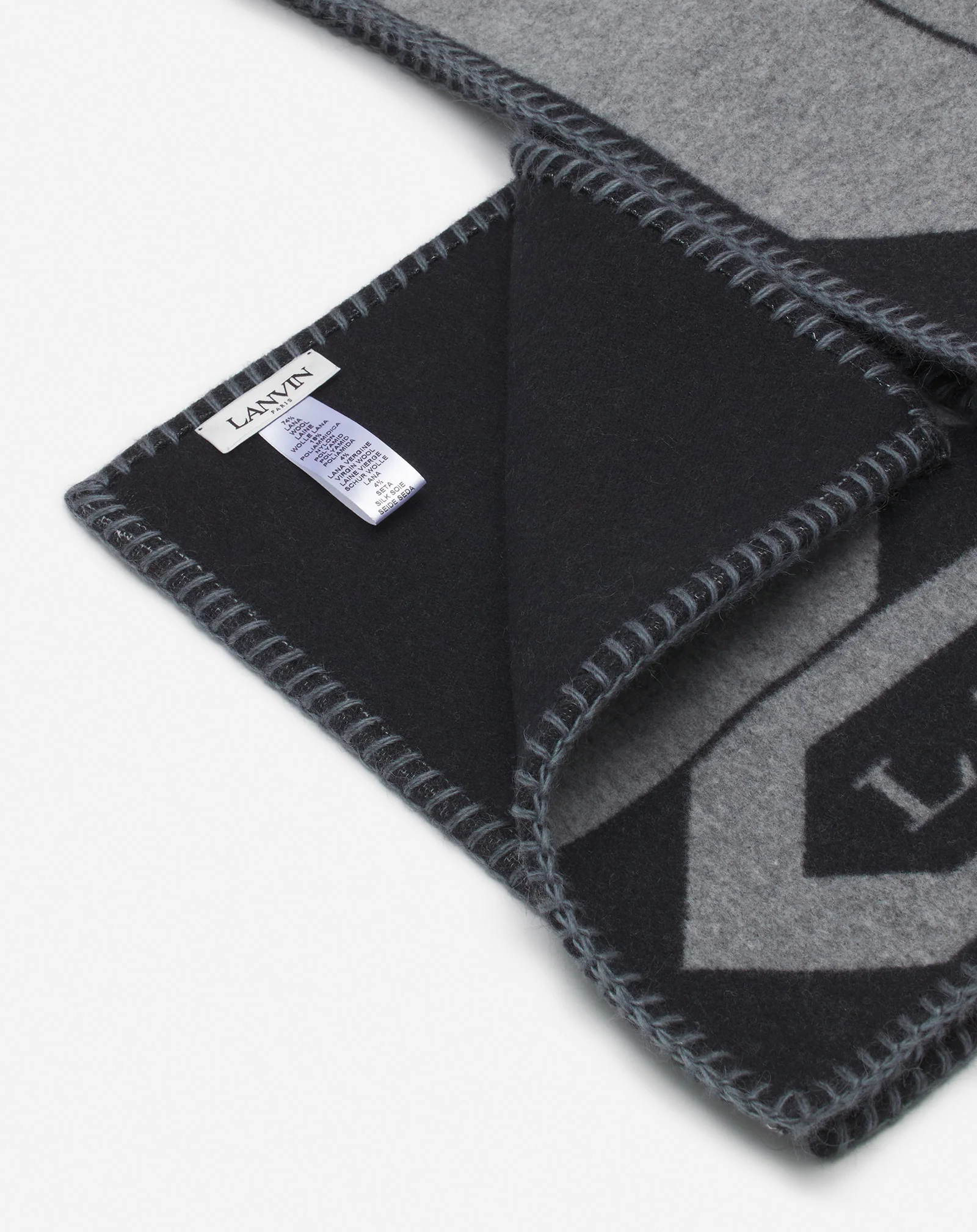 Lanvin label scarf in wool