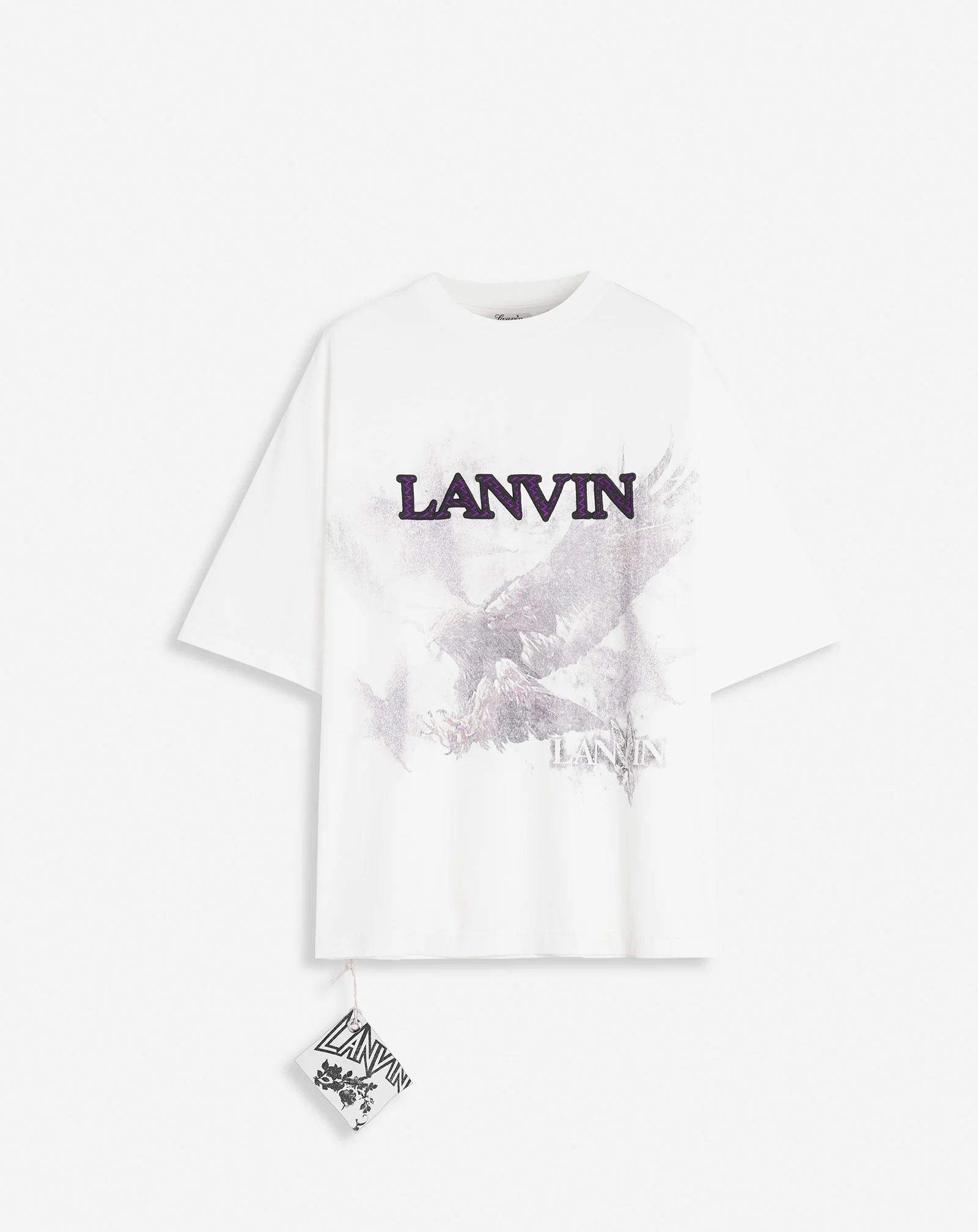 Lanvin x future unisex eagle print loose-fit t-shirt