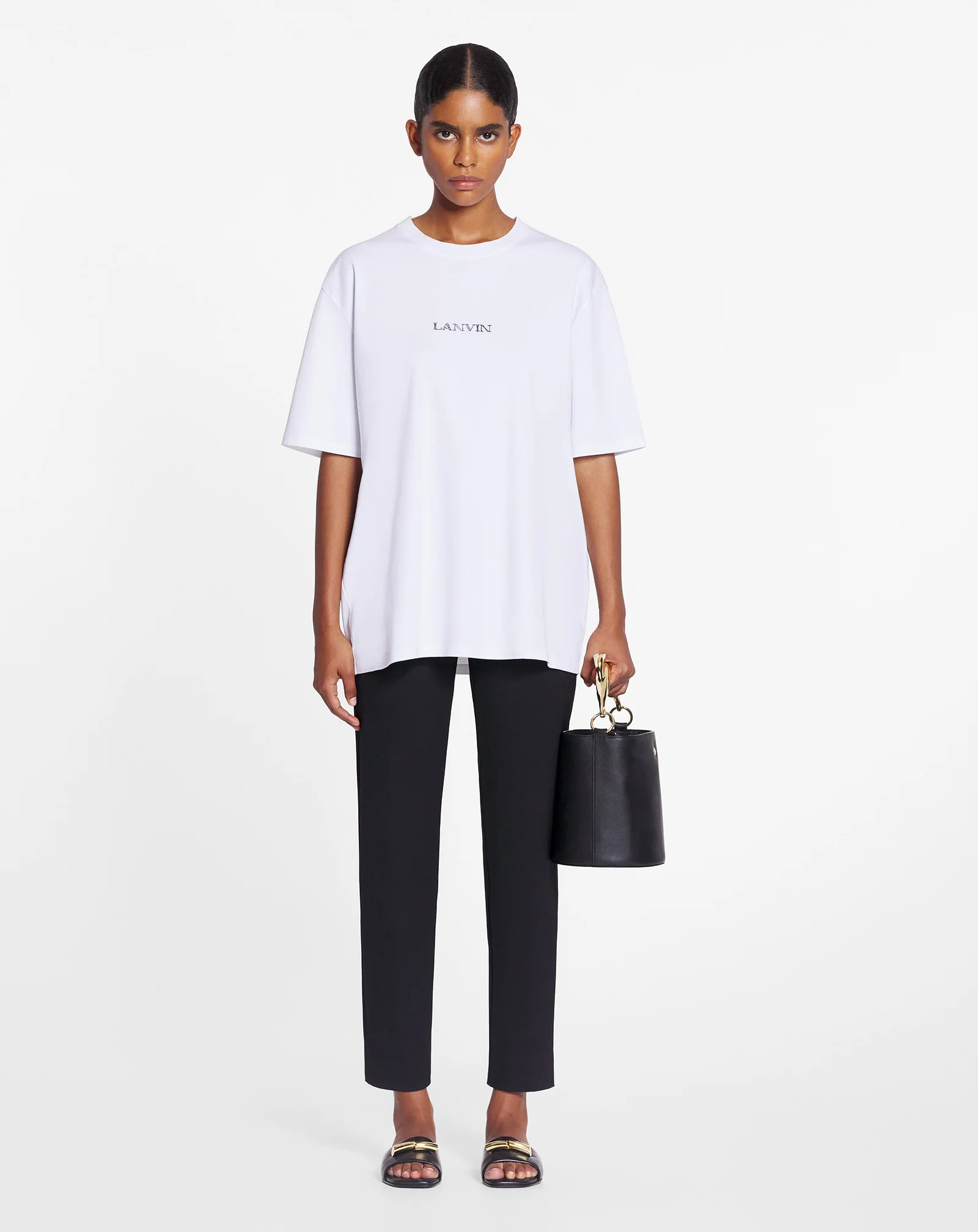 Unisex lanvin logo t-shirt