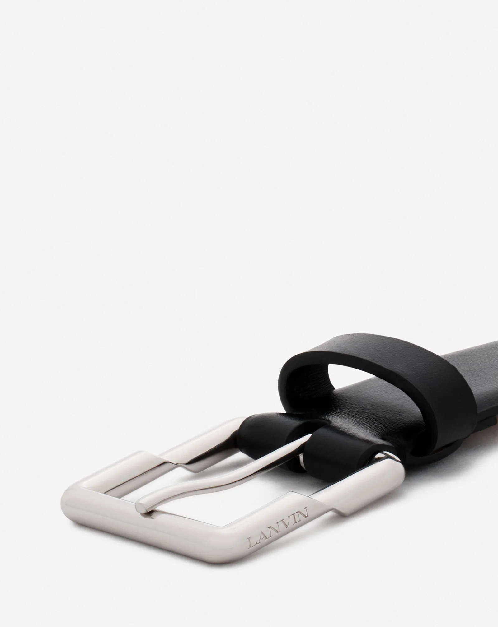 Haute sequence leather belt