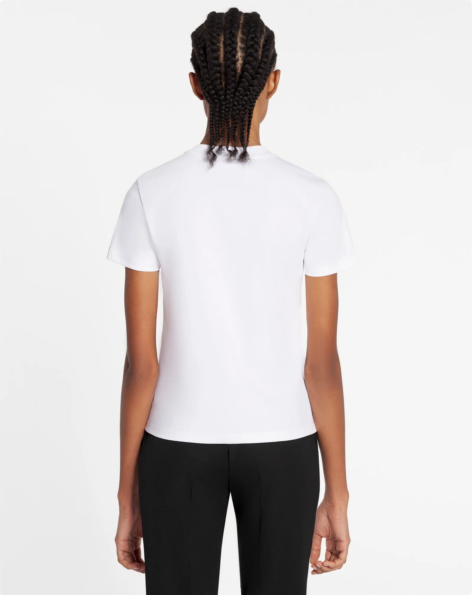 Classic fit lanvin embroidered t-shirt