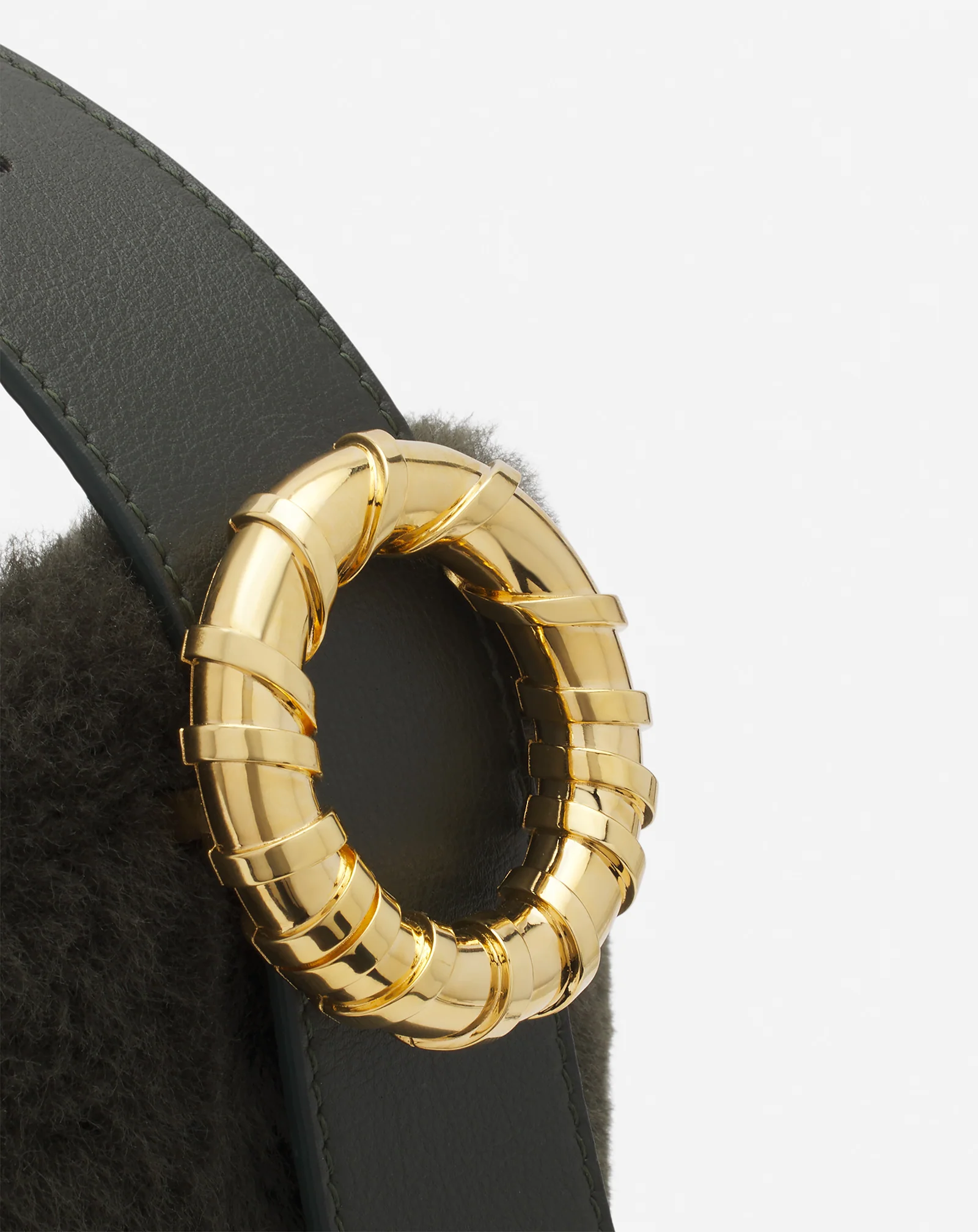 Shearling mélodie hobo bag