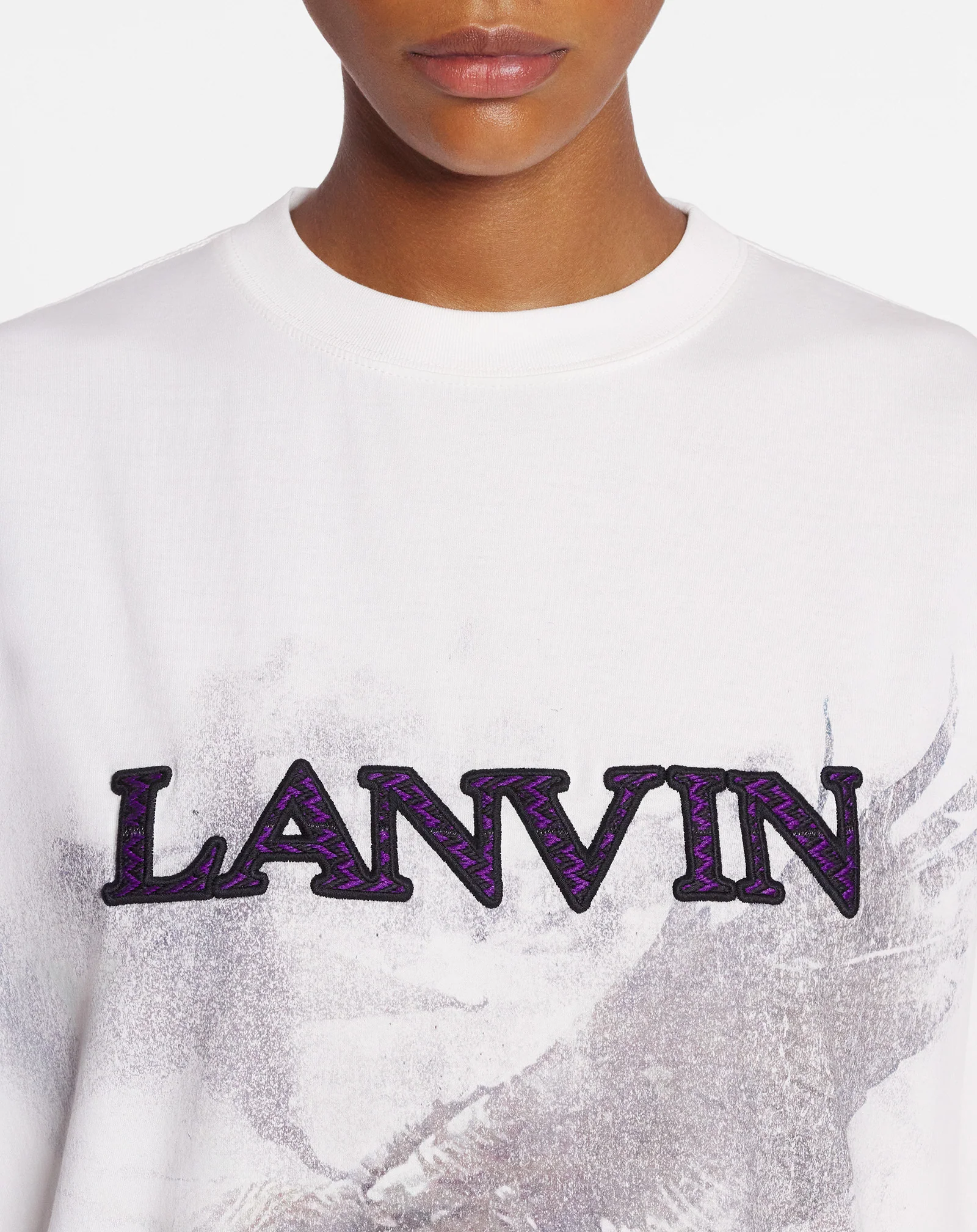 Lanvin x future unisex eagle print loose-fit t-shirt
