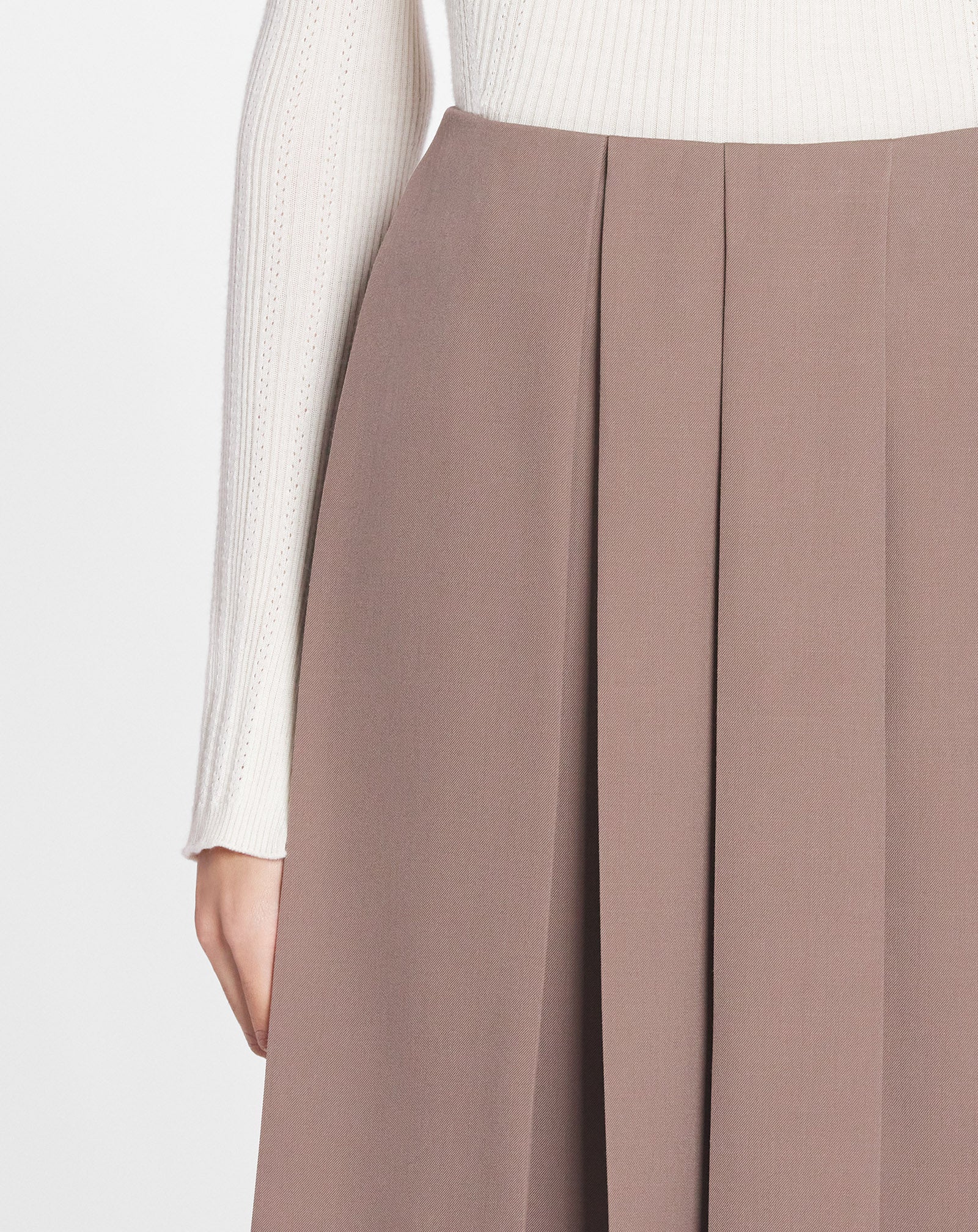 Pleated culotte