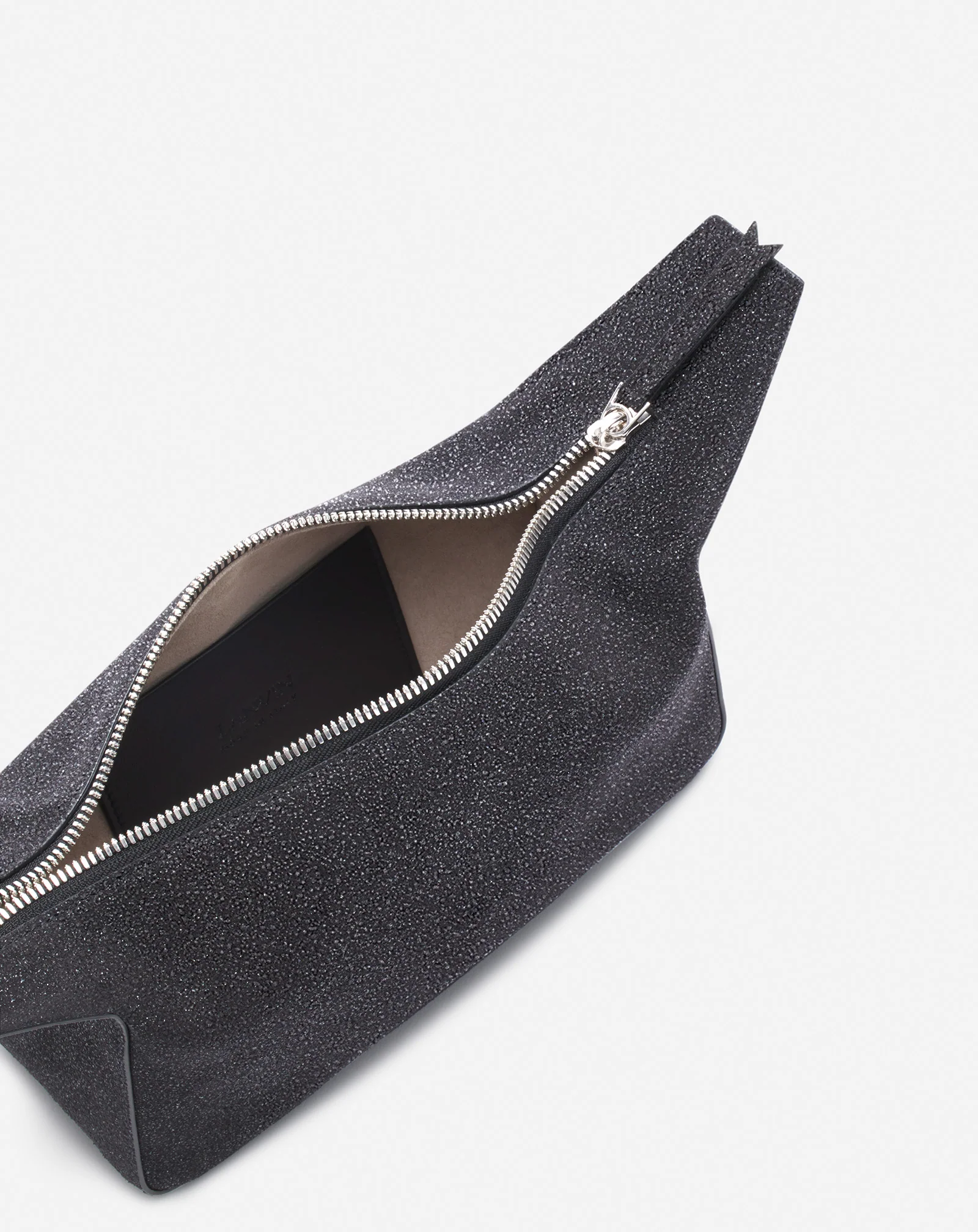 Haute séquence clutch bag in suede