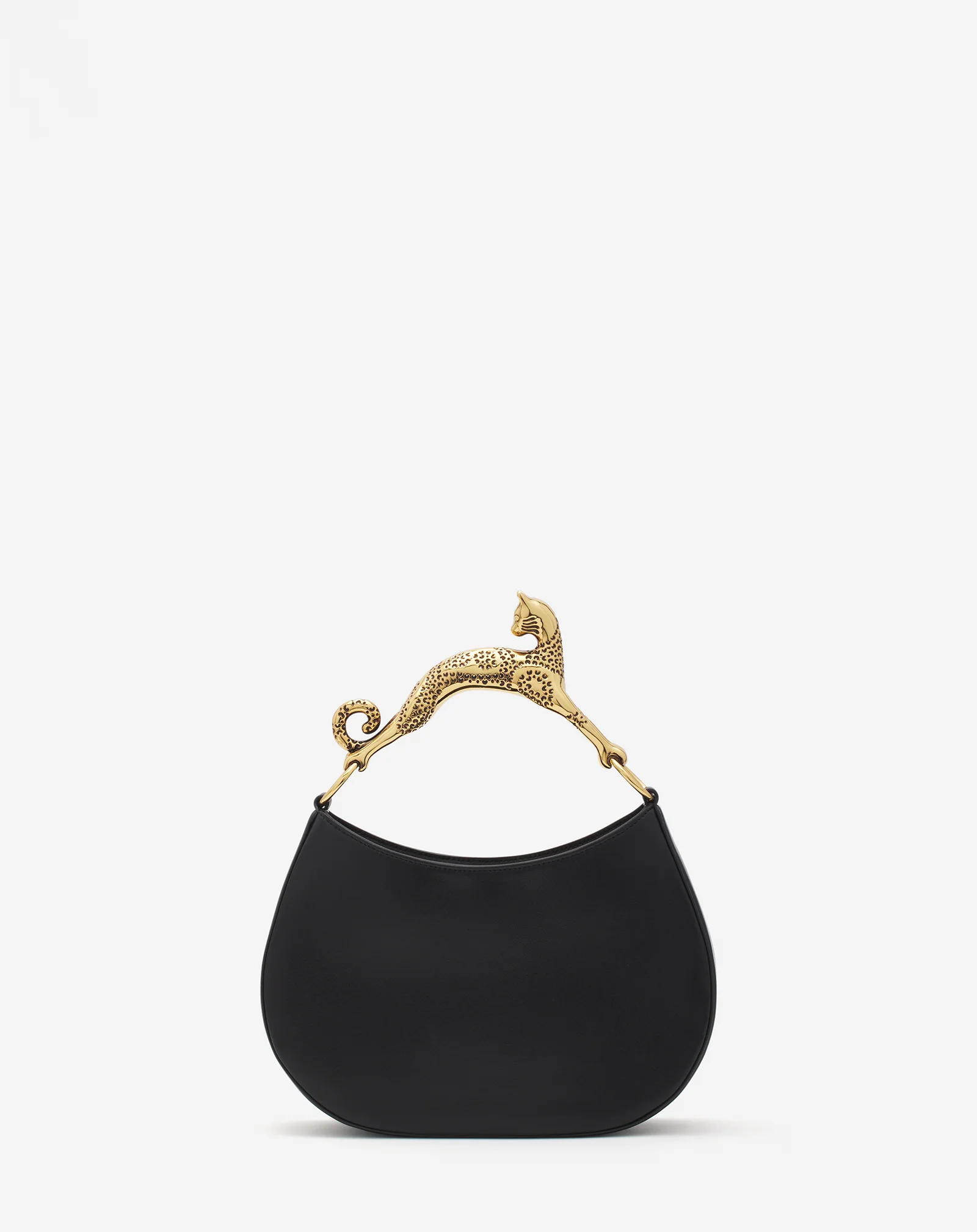 Hobo cat leather bag