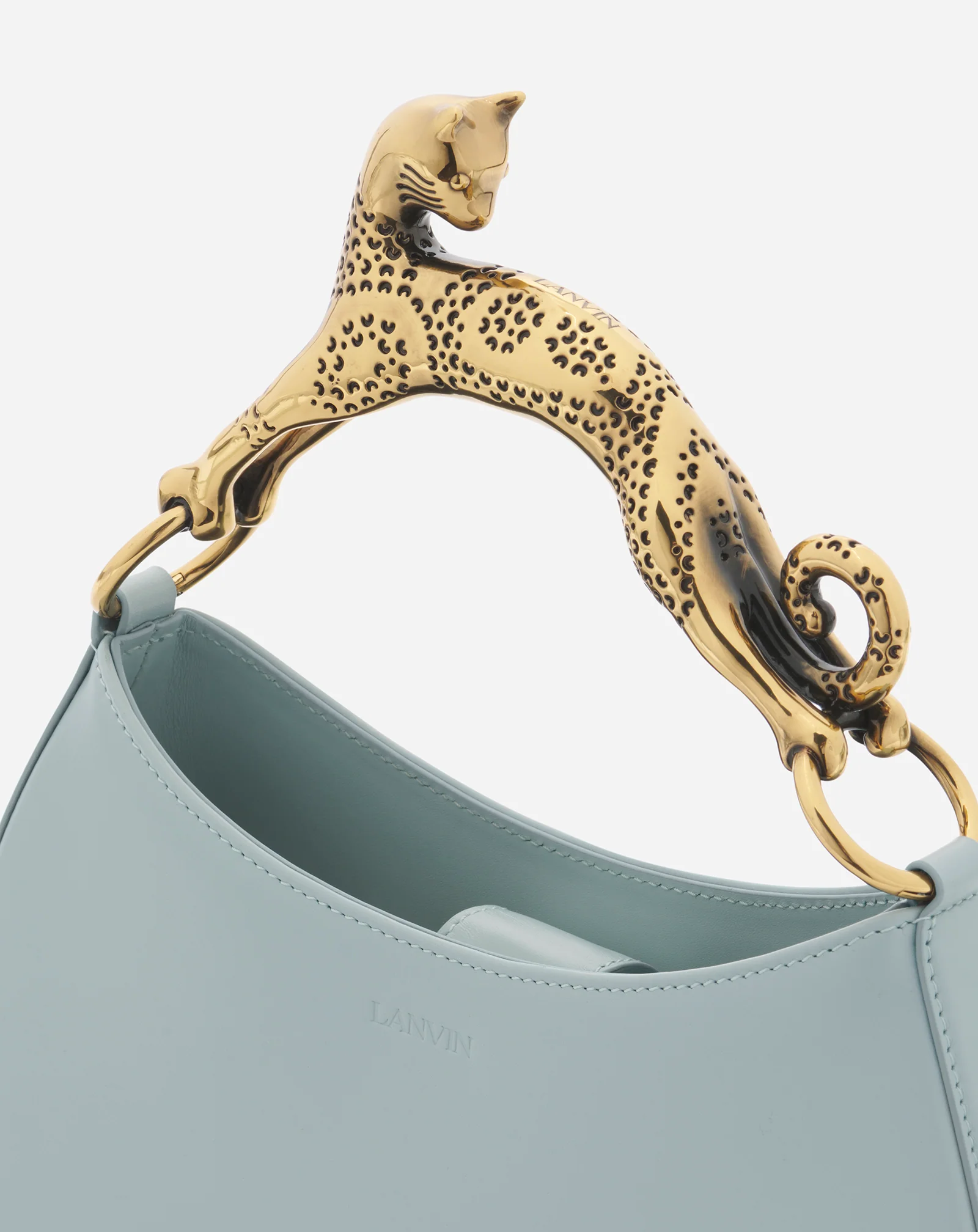 Hobo cat leather bag