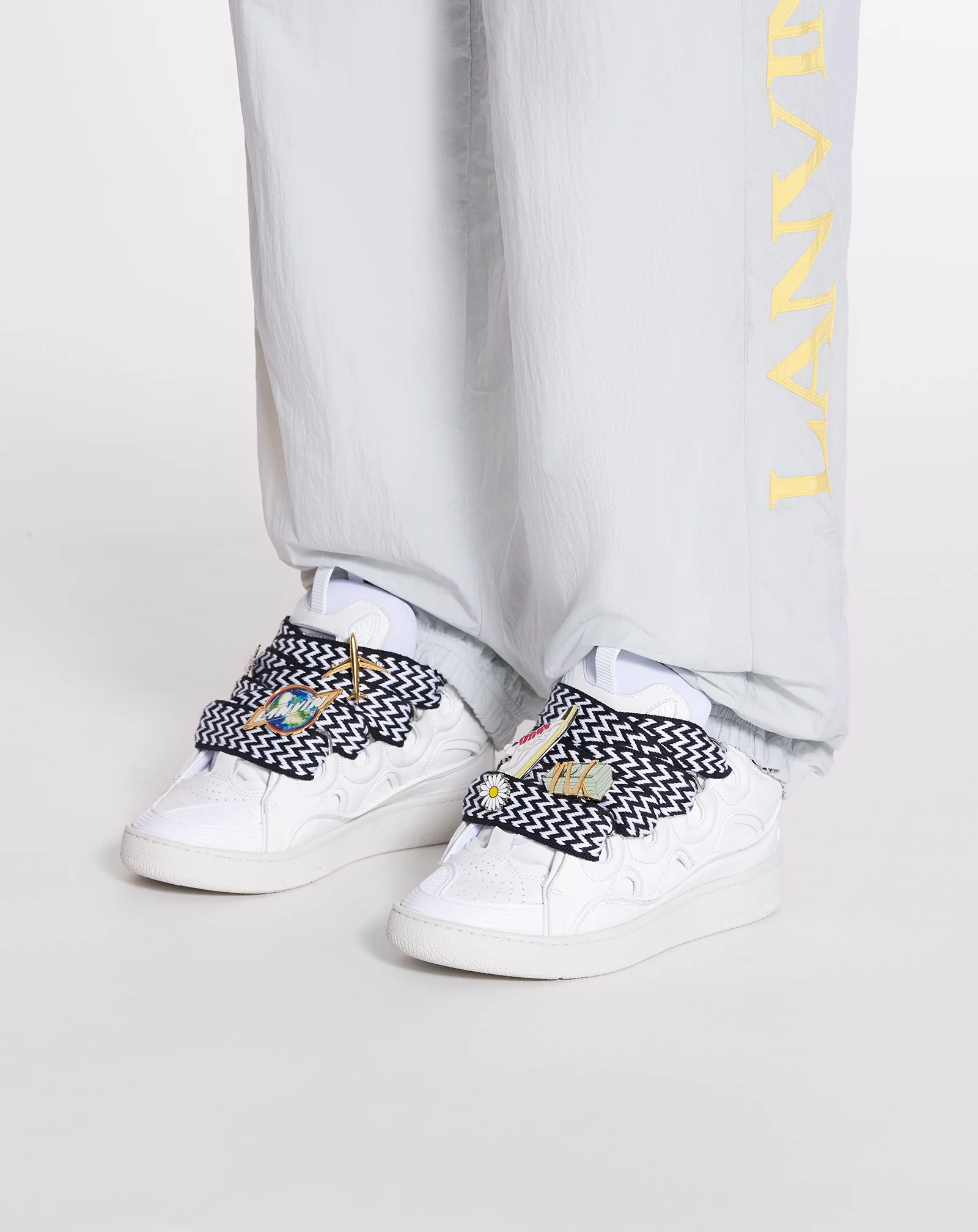 Lanvin x future curb 3.0 leather sneakers for women