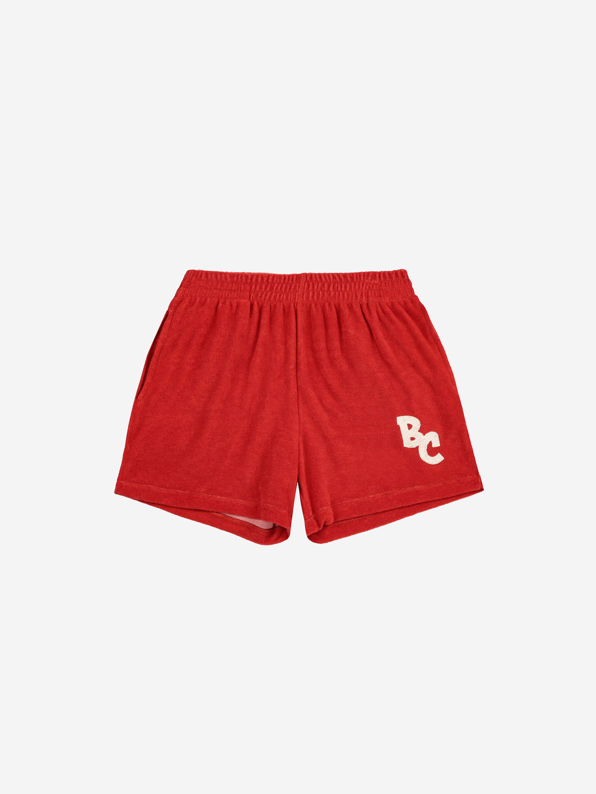 BC color block terry bermuda
