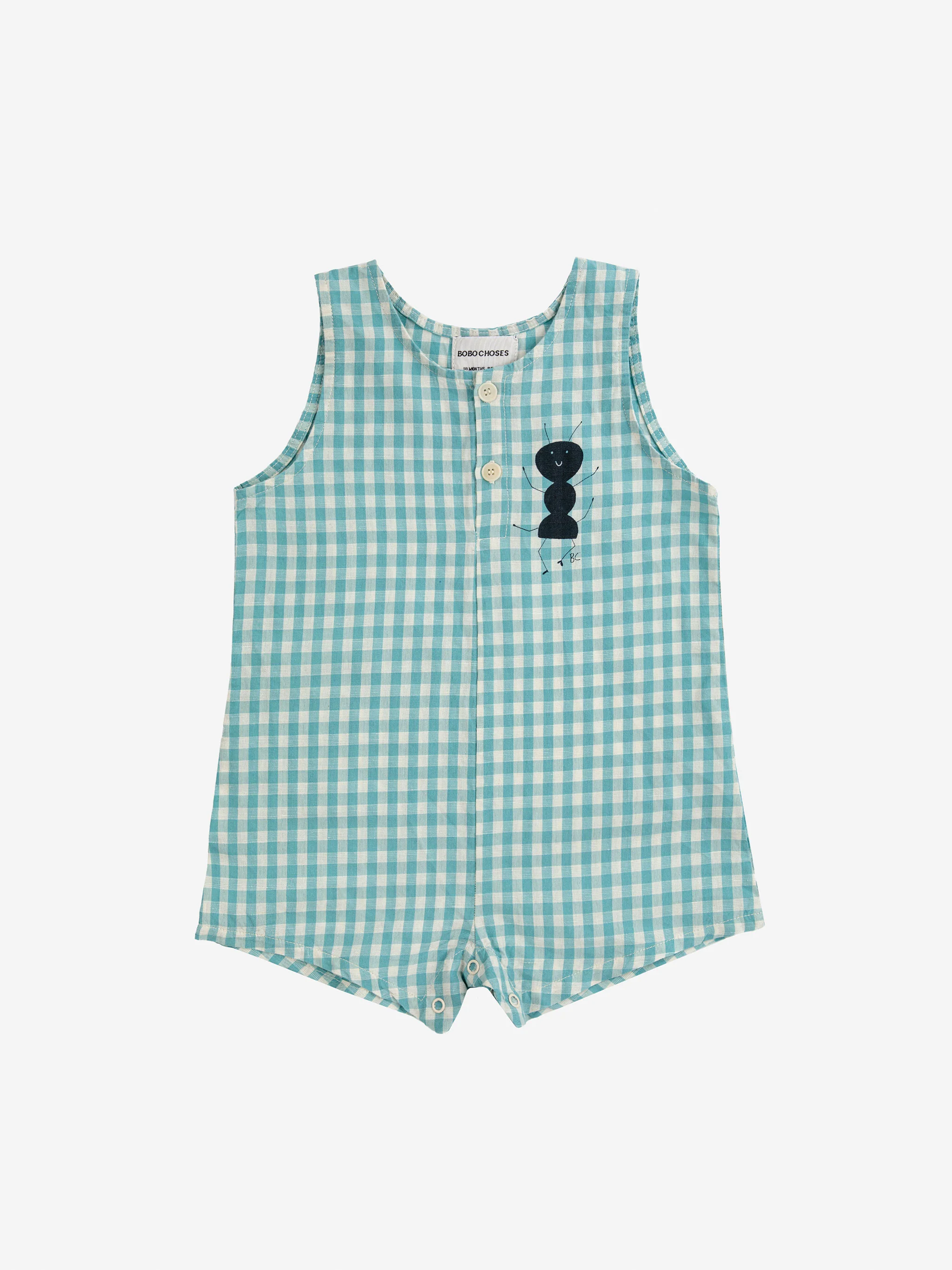 Ant vichy woven playsuit