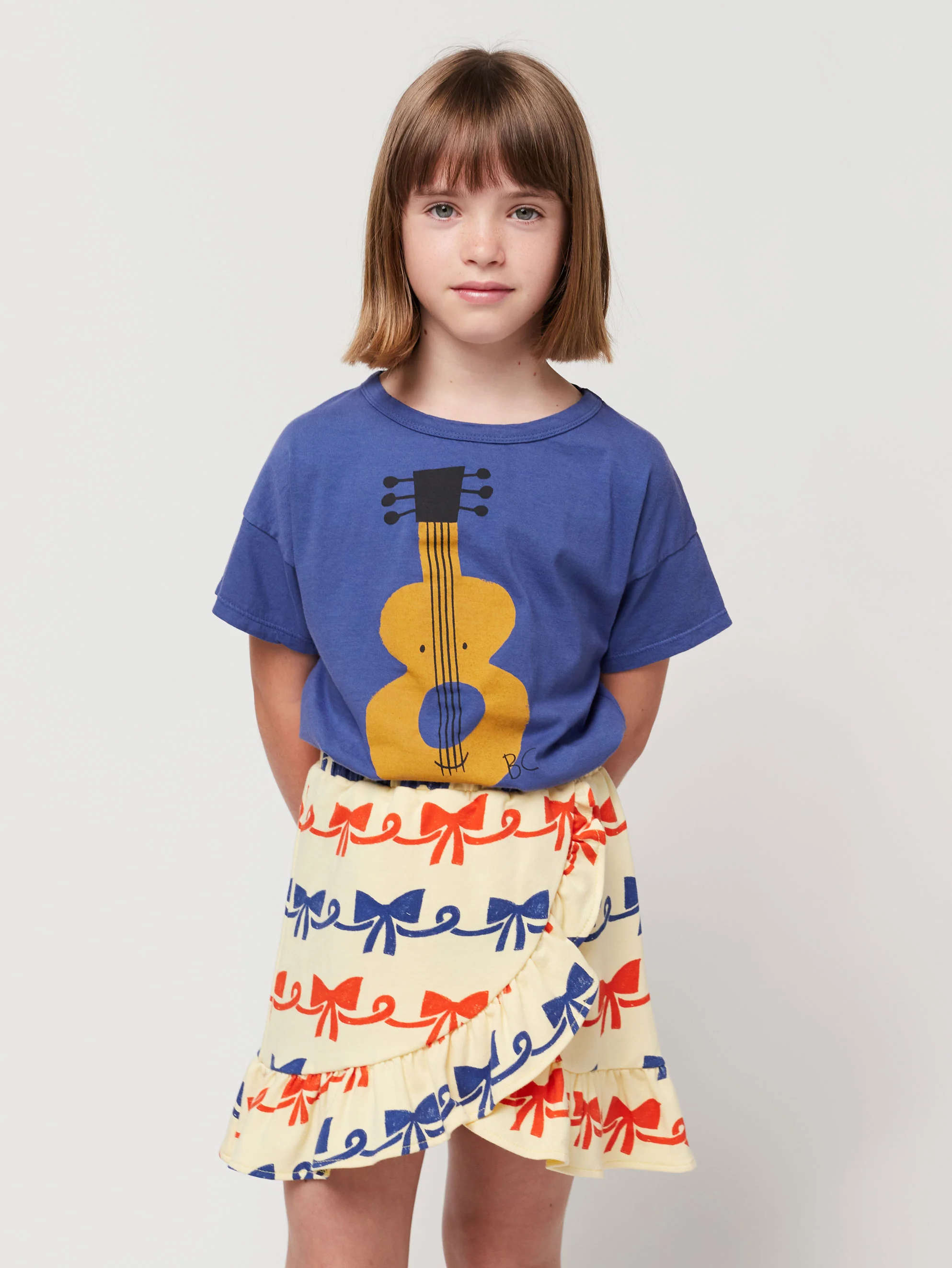 Ribbon Bow all over ruffle skirt
