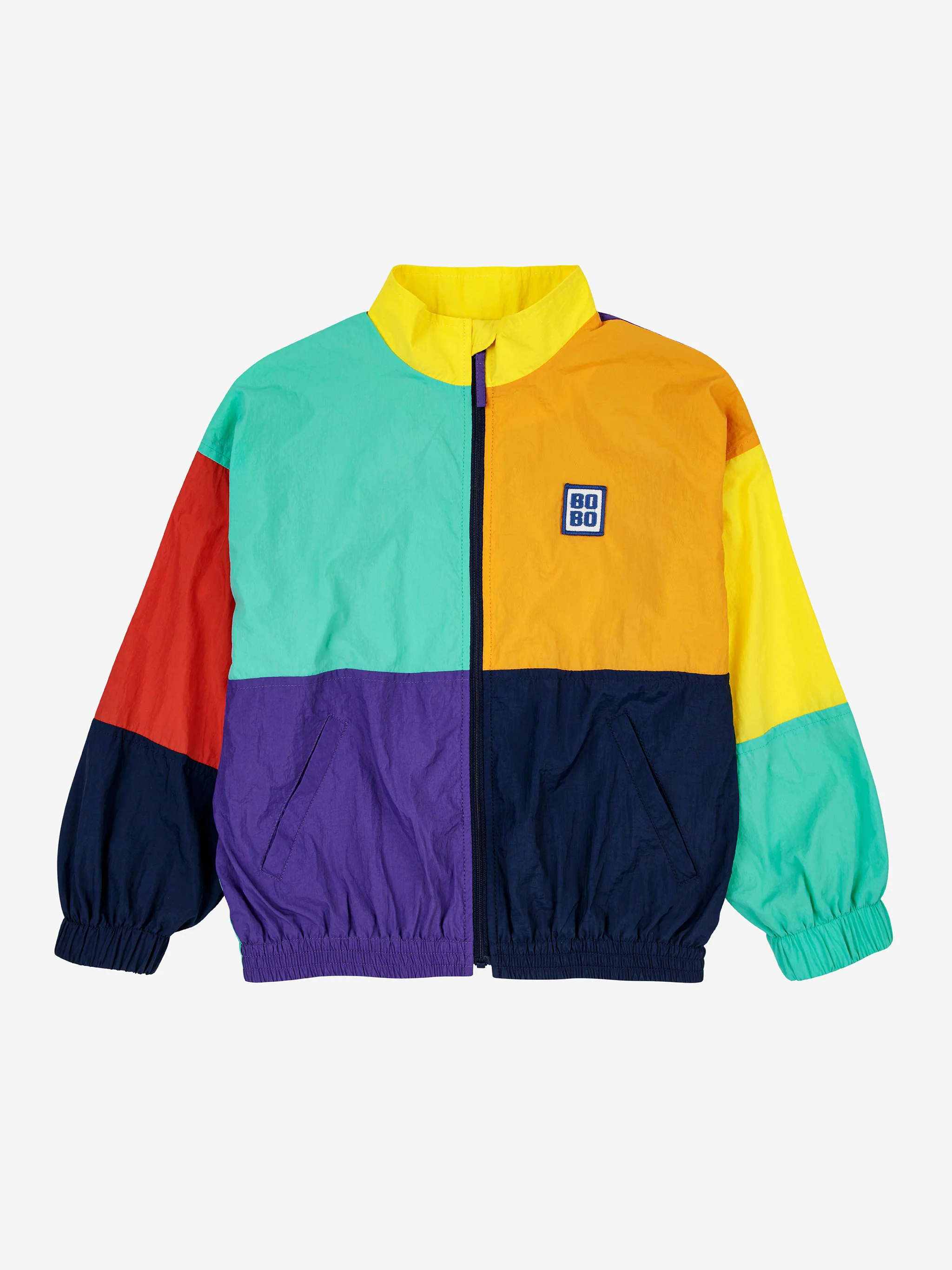Colorblock windbreaker jacket