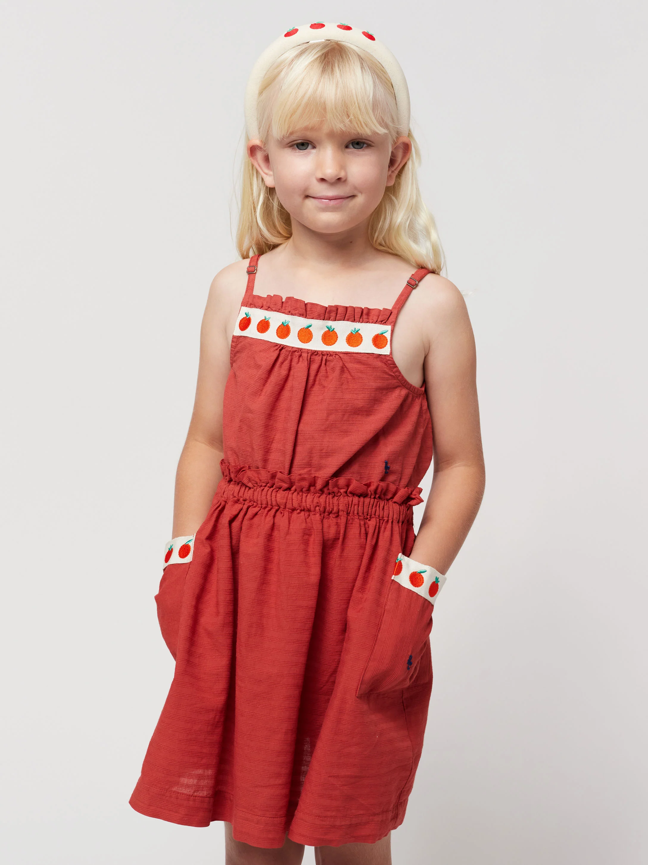 Tomato woven top