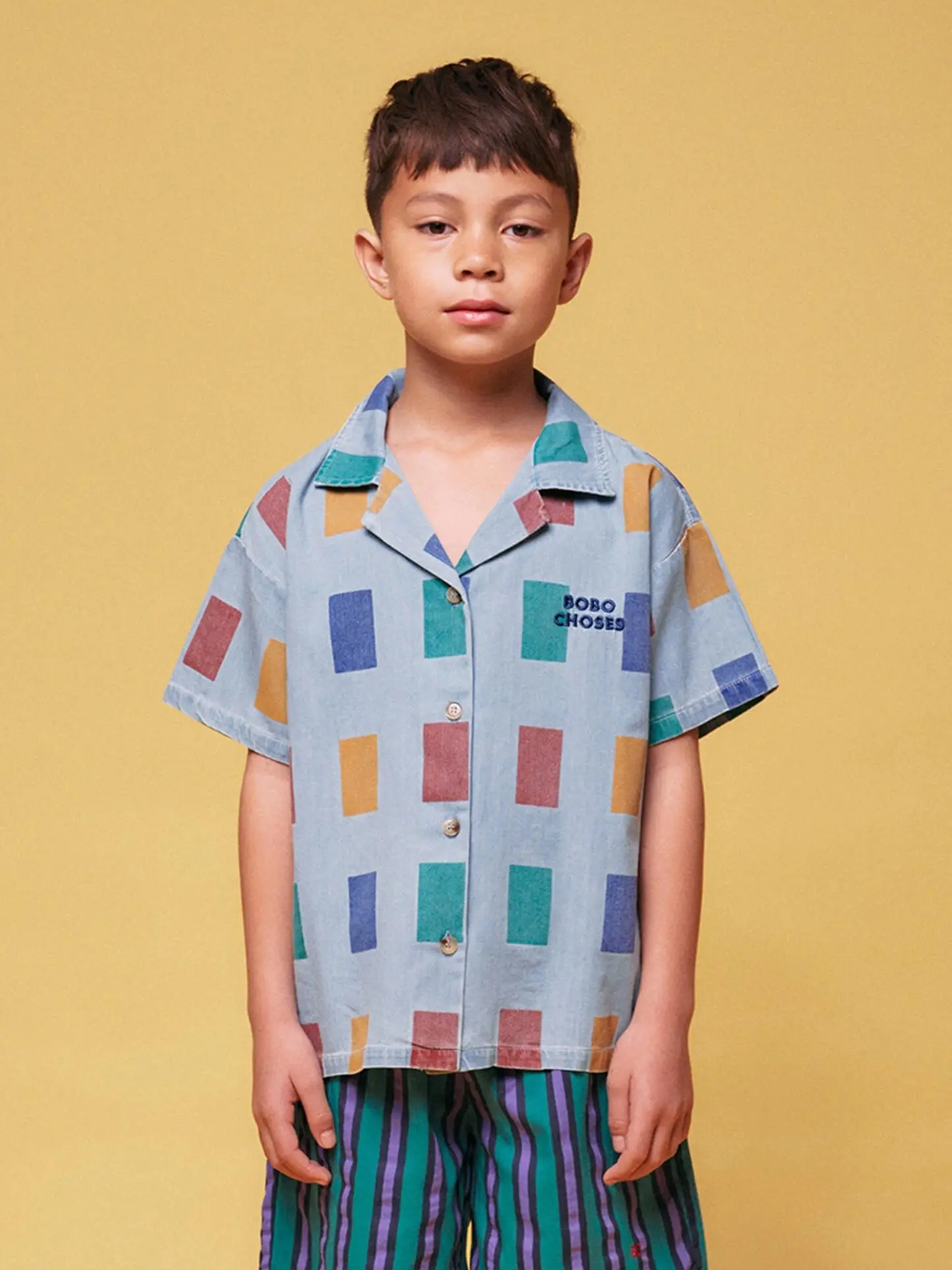 Color Game all over light denim shirt