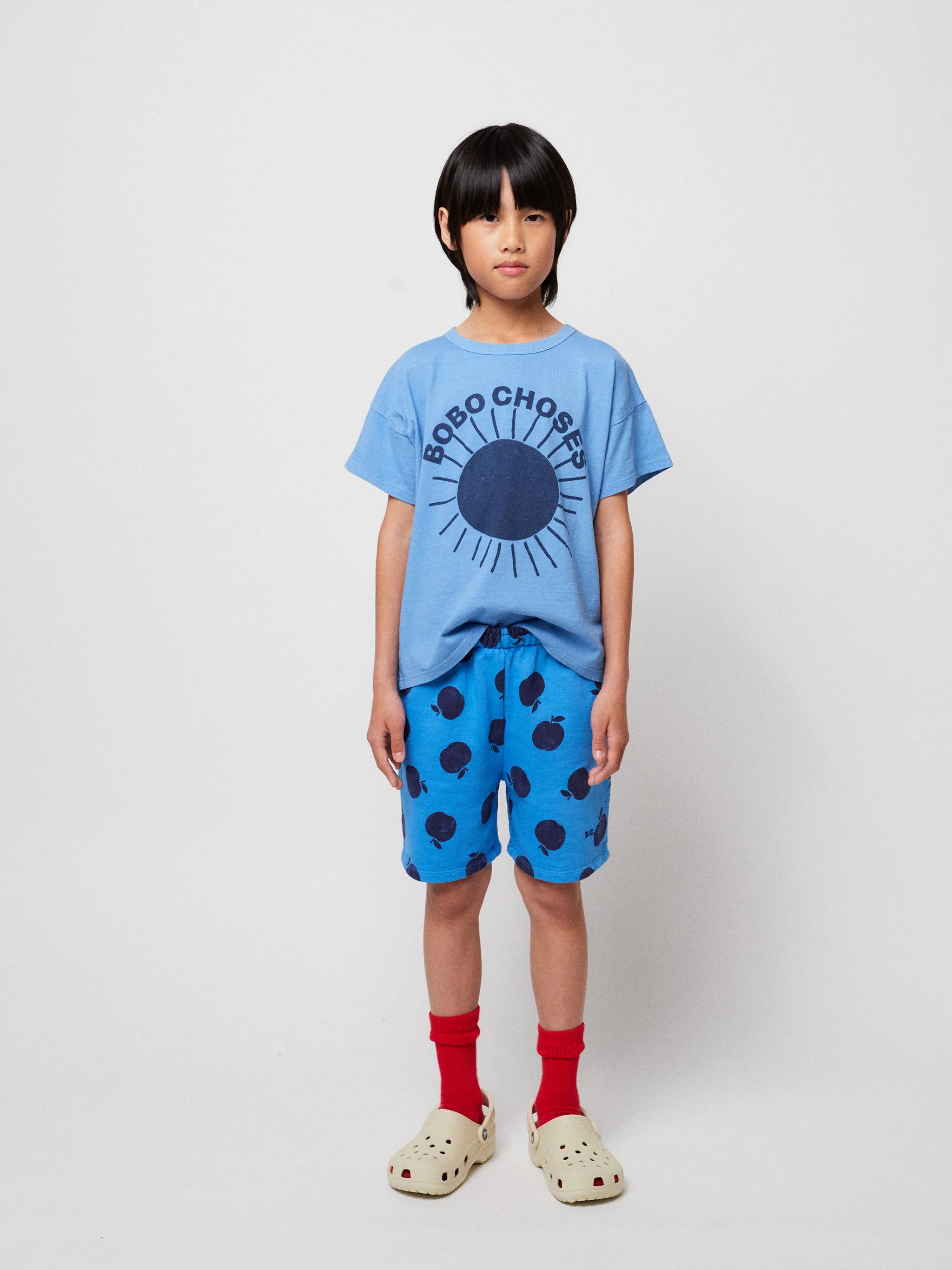 Bobo Choses Sun turquoise T-shirt