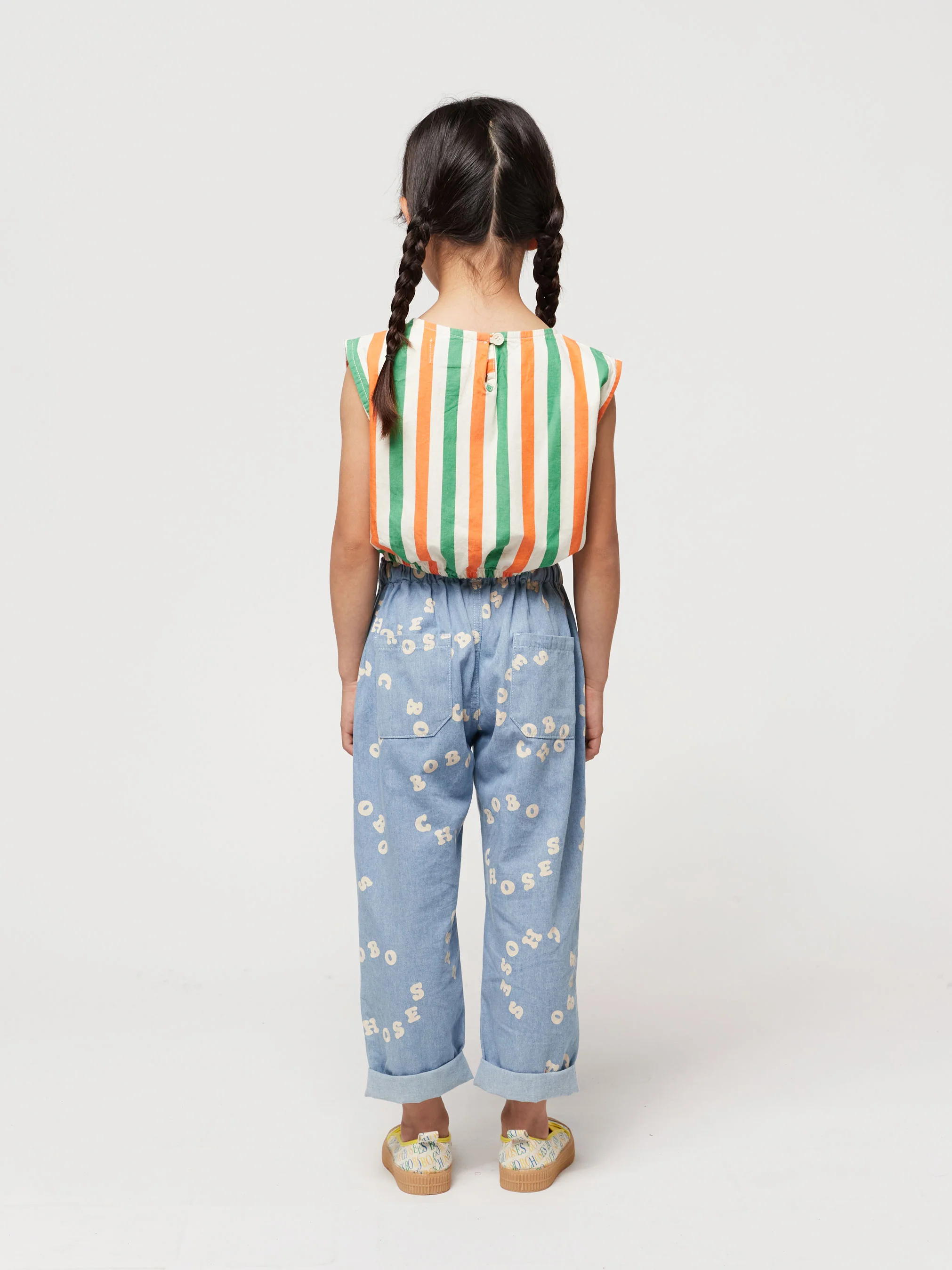 Bobo Choses Circle all over denim pants